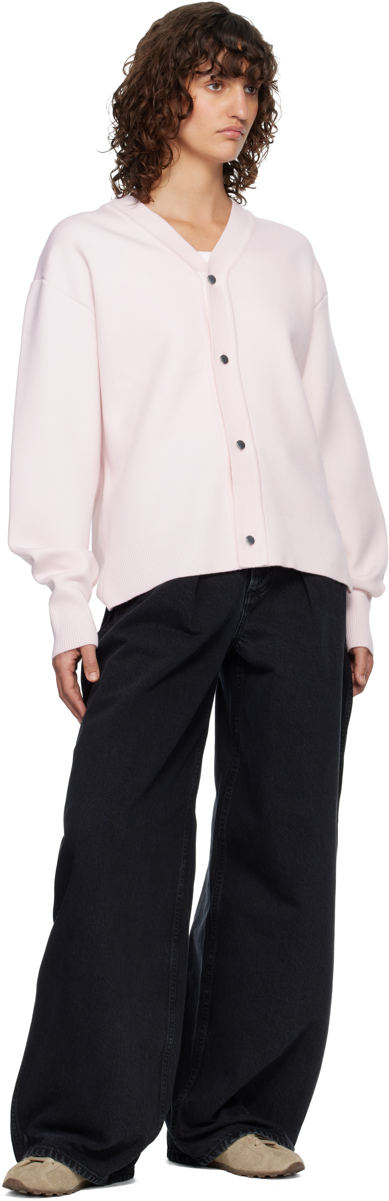 JACQUEMUS - Cardigan Doppio rose