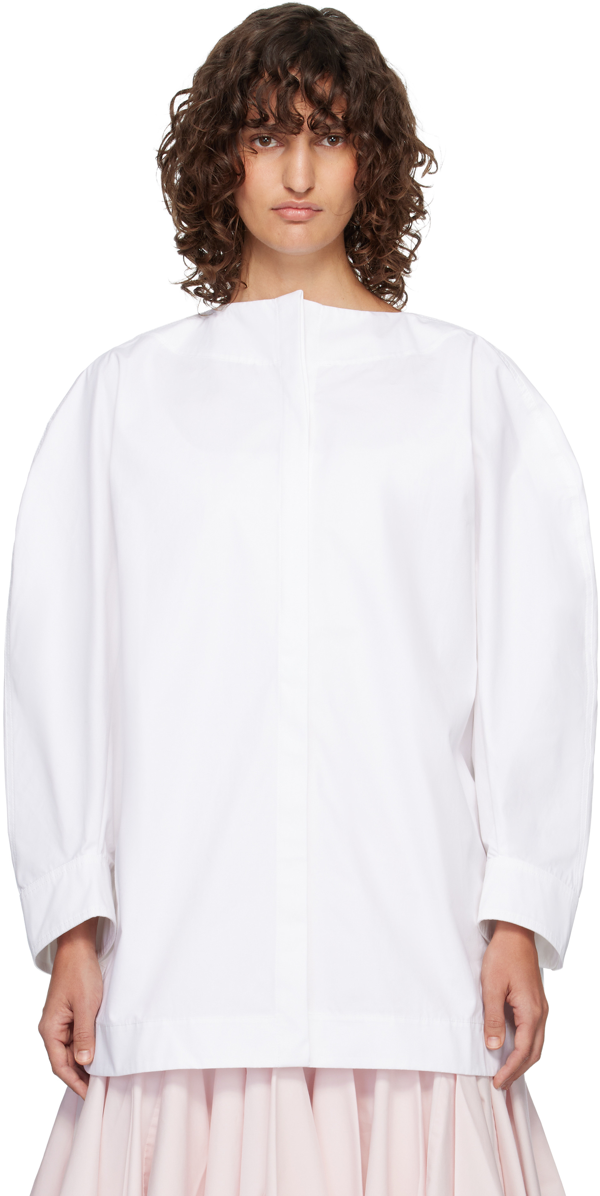 JACQUEMUS: White 'The Pittore' Blouse | SSENSE