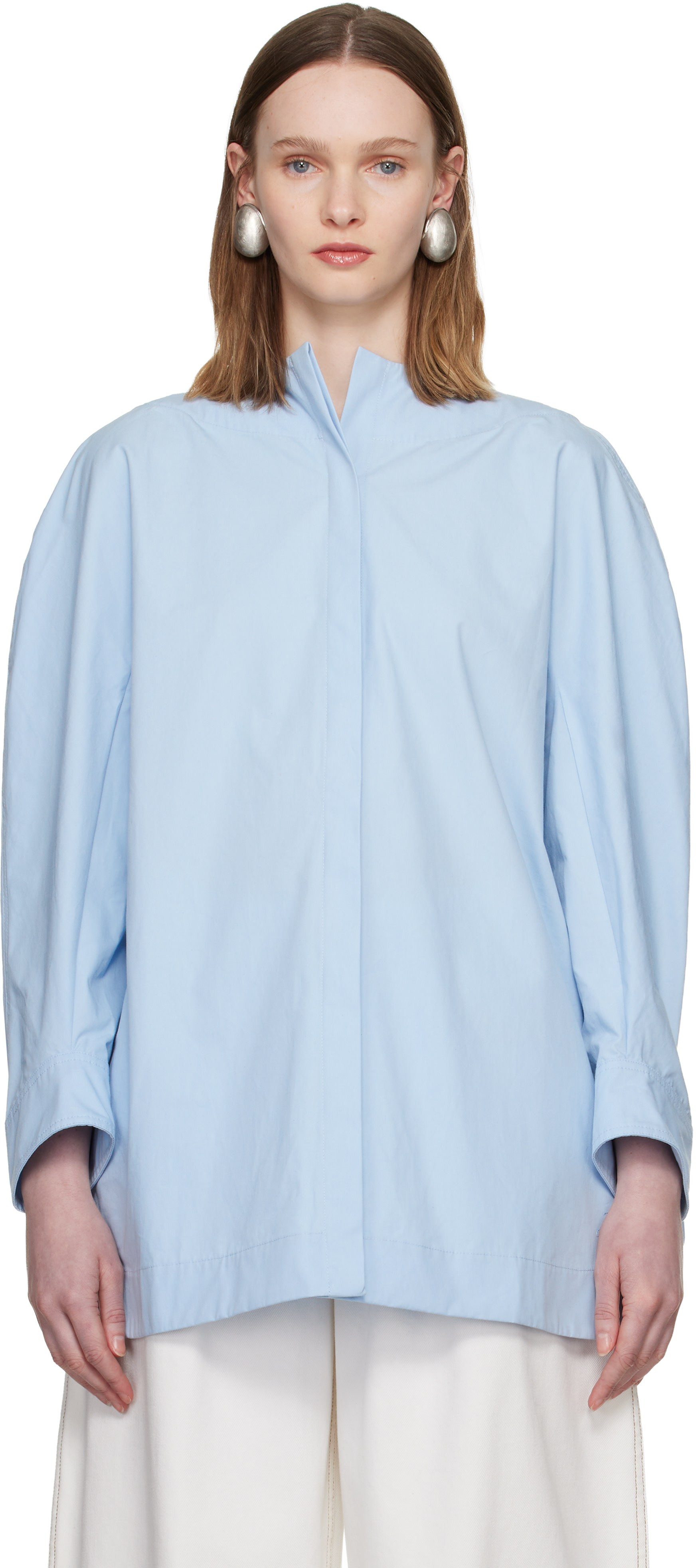 JACQUEMUS: Blue 'The Pittore' Shirt | SSENSE