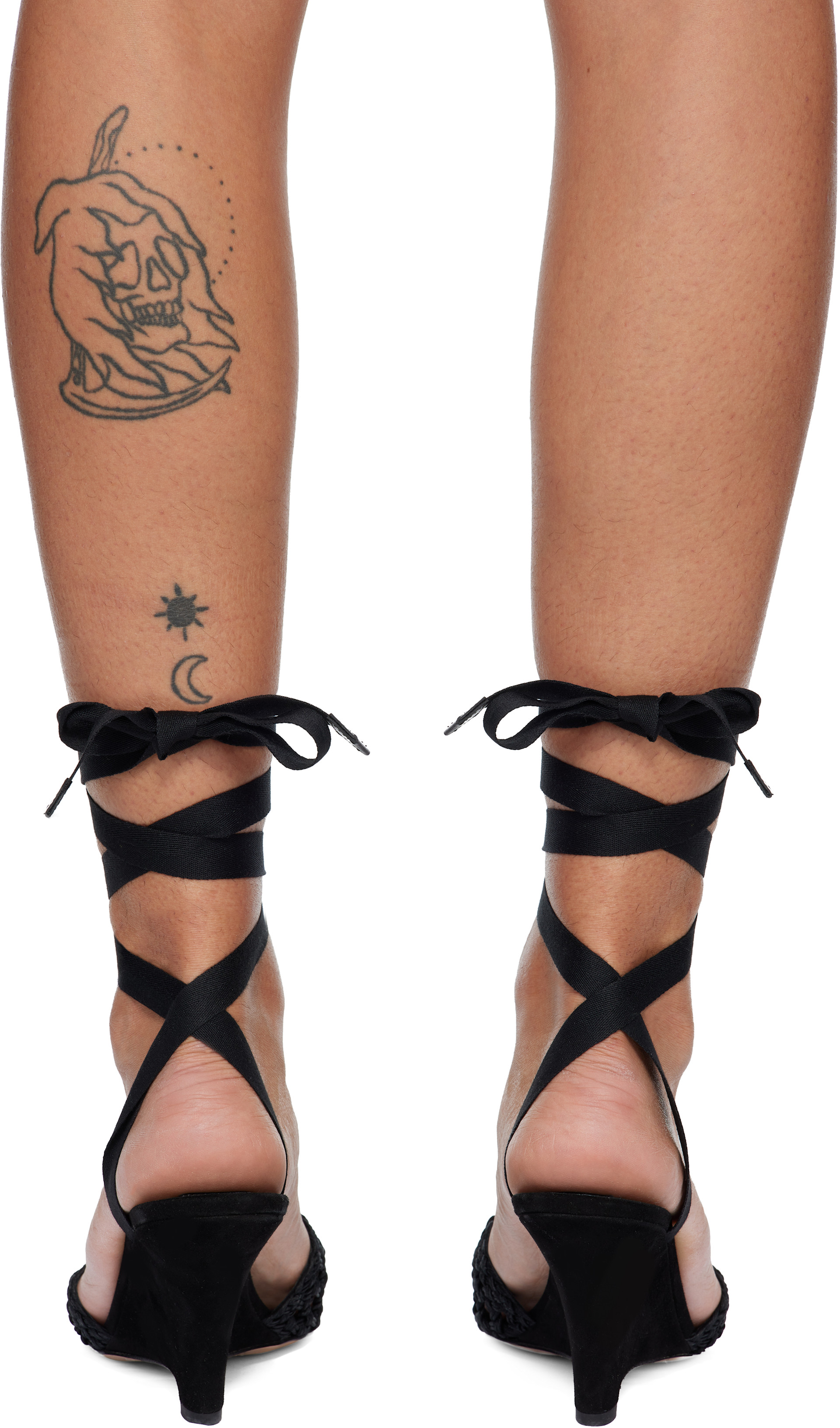 JACQUEMUS - Black 'The high espadrilles' Heels