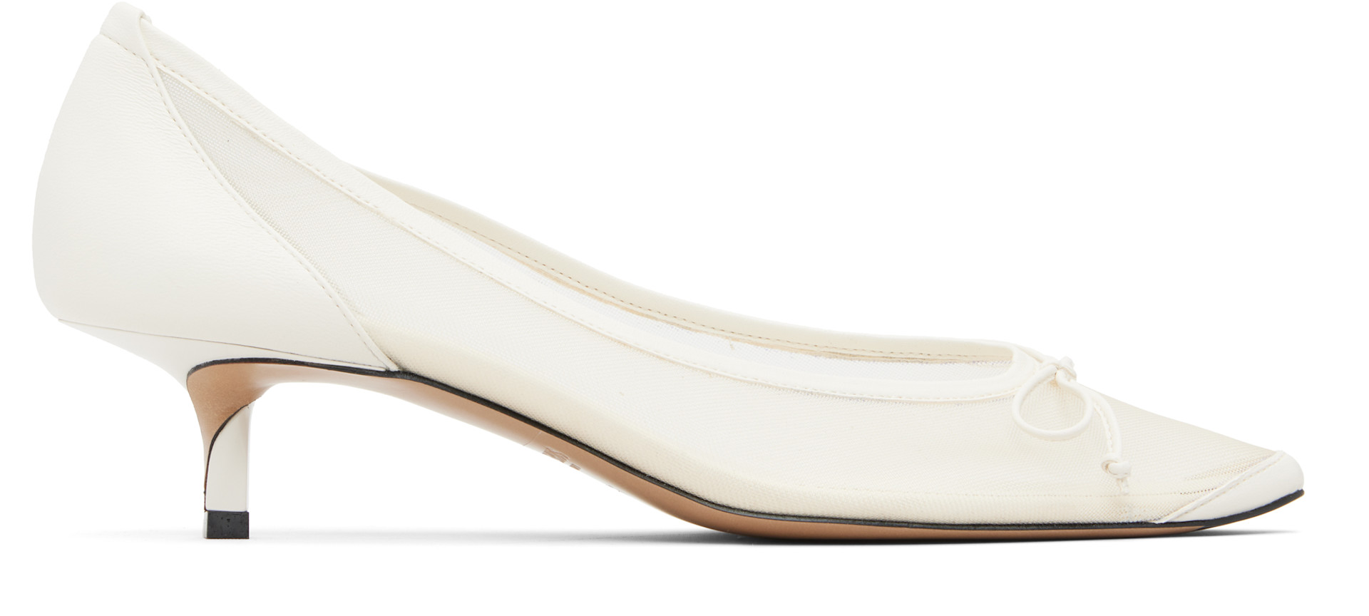 JACQUEMUS - Chaussures à petit talon Turni blanches