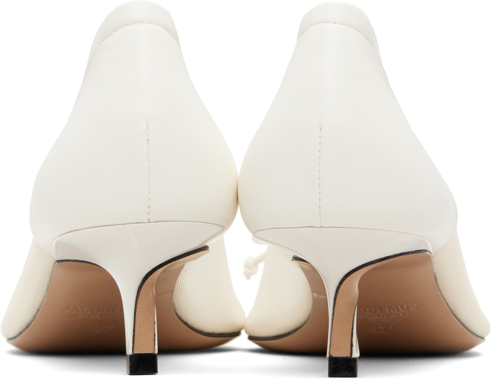 JACQUEMUS - Chaussures à petit talon Turni blanches