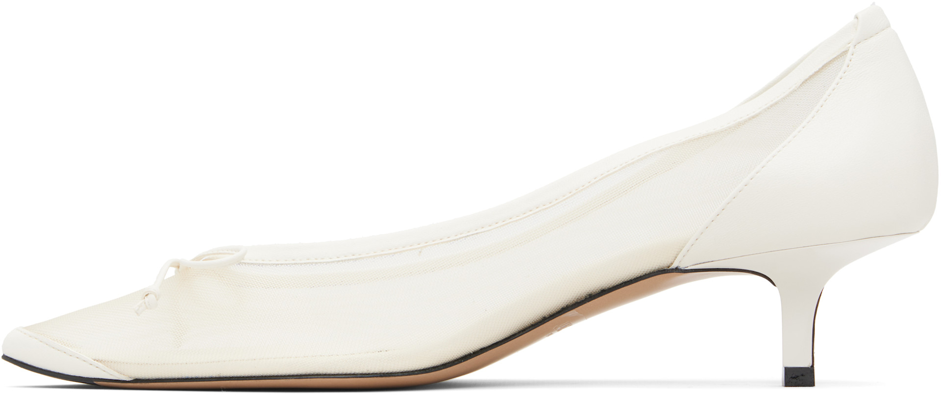 JACQUEMUS - Chaussures à petit talon Turni blanches