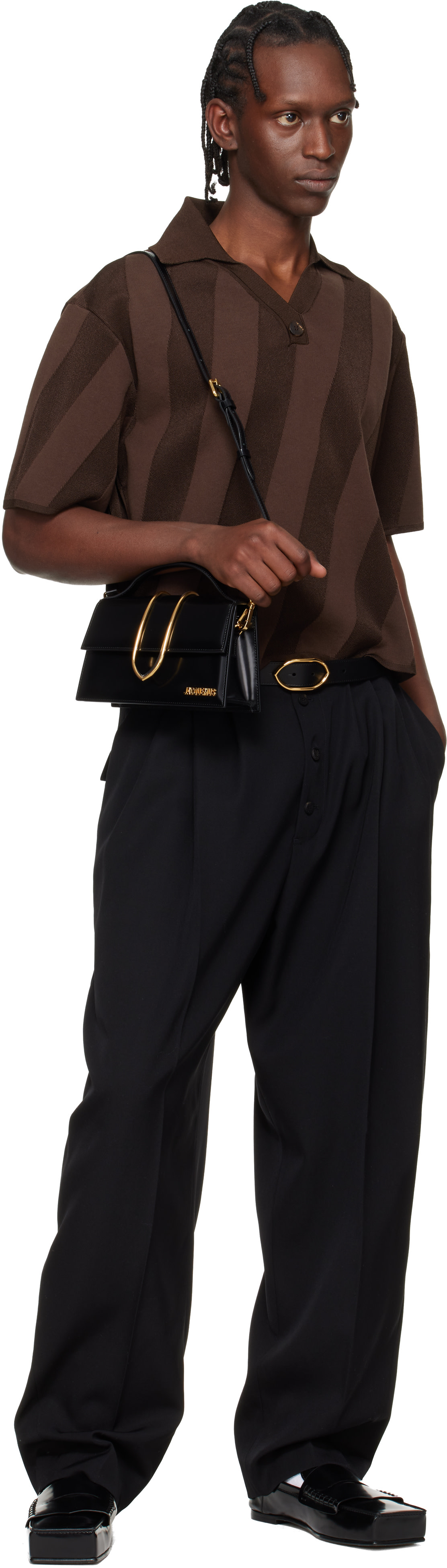 JACQUEMUS - Ceinture Calisson noire