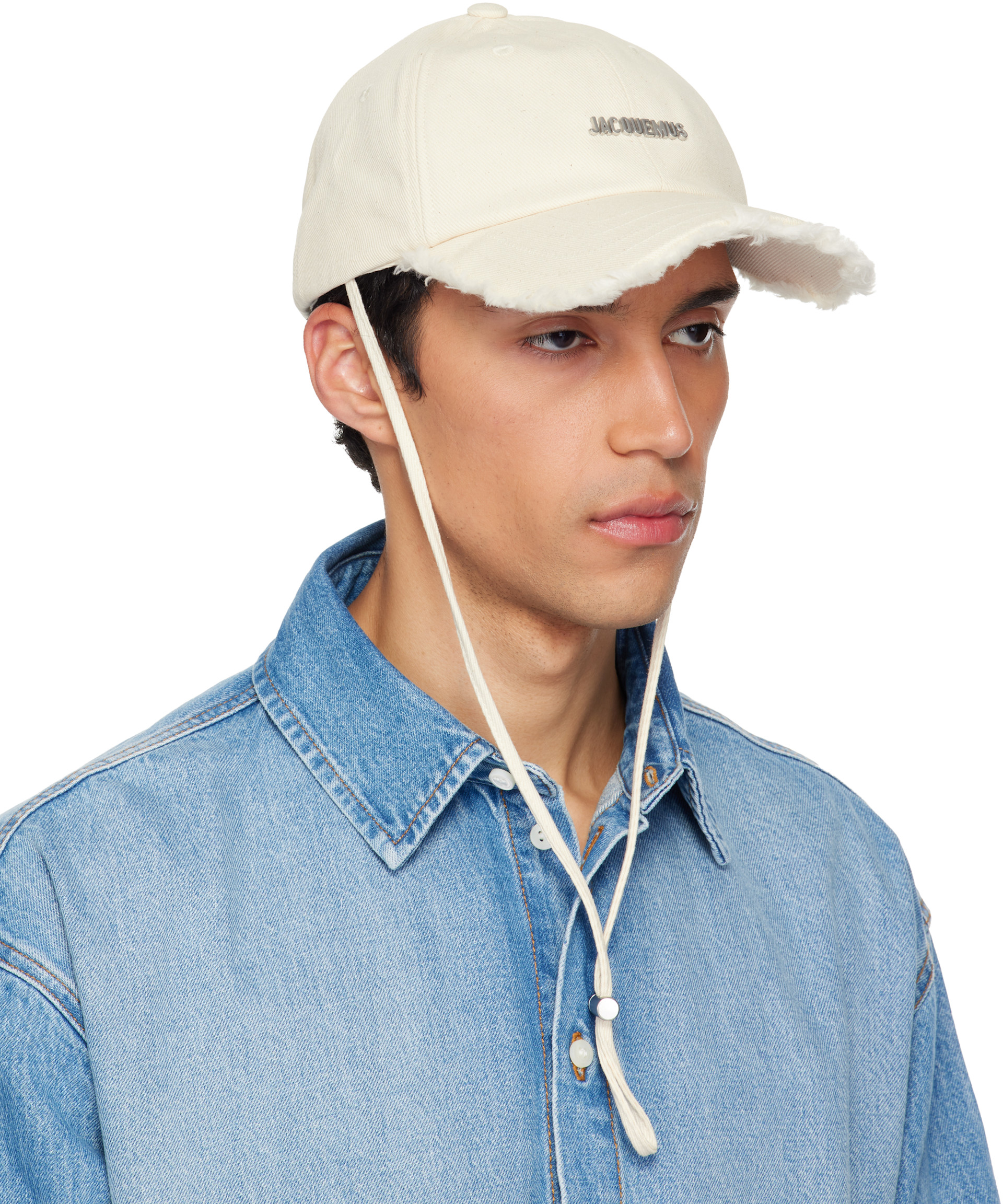 JACQUEMUS - 오프 화이트 더 아티쇼 데님 볼캡
