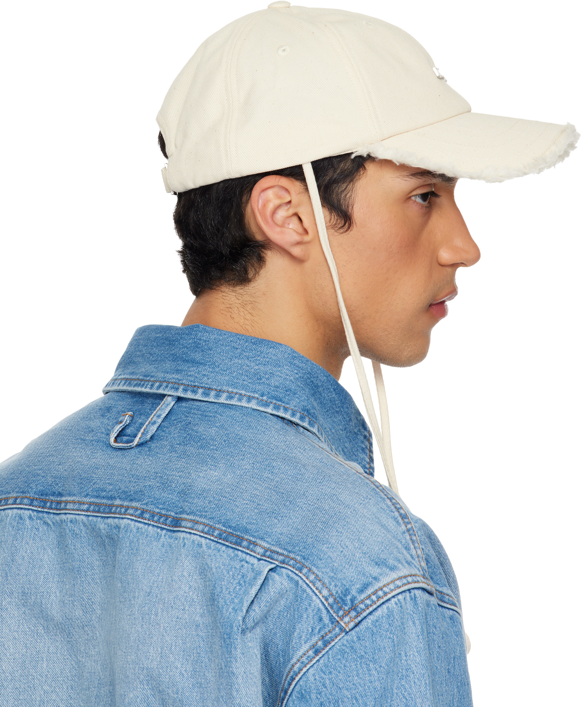 JACQUEMUS - 오프 화이트 더 아티쇼 데님 볼캡