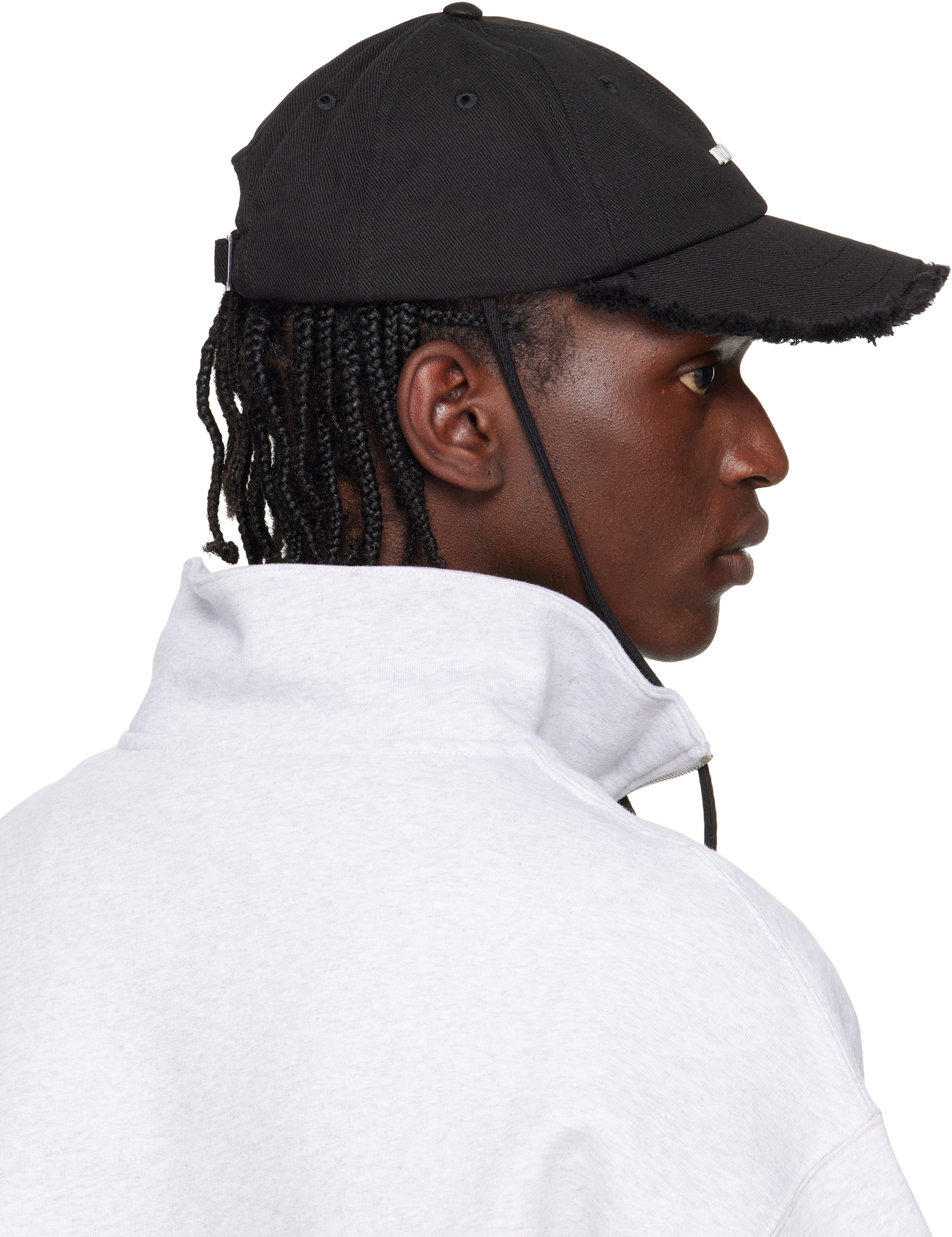 JACQUEMUS: ブラック Les Classiques 'The Artichaut' デニム キャップ