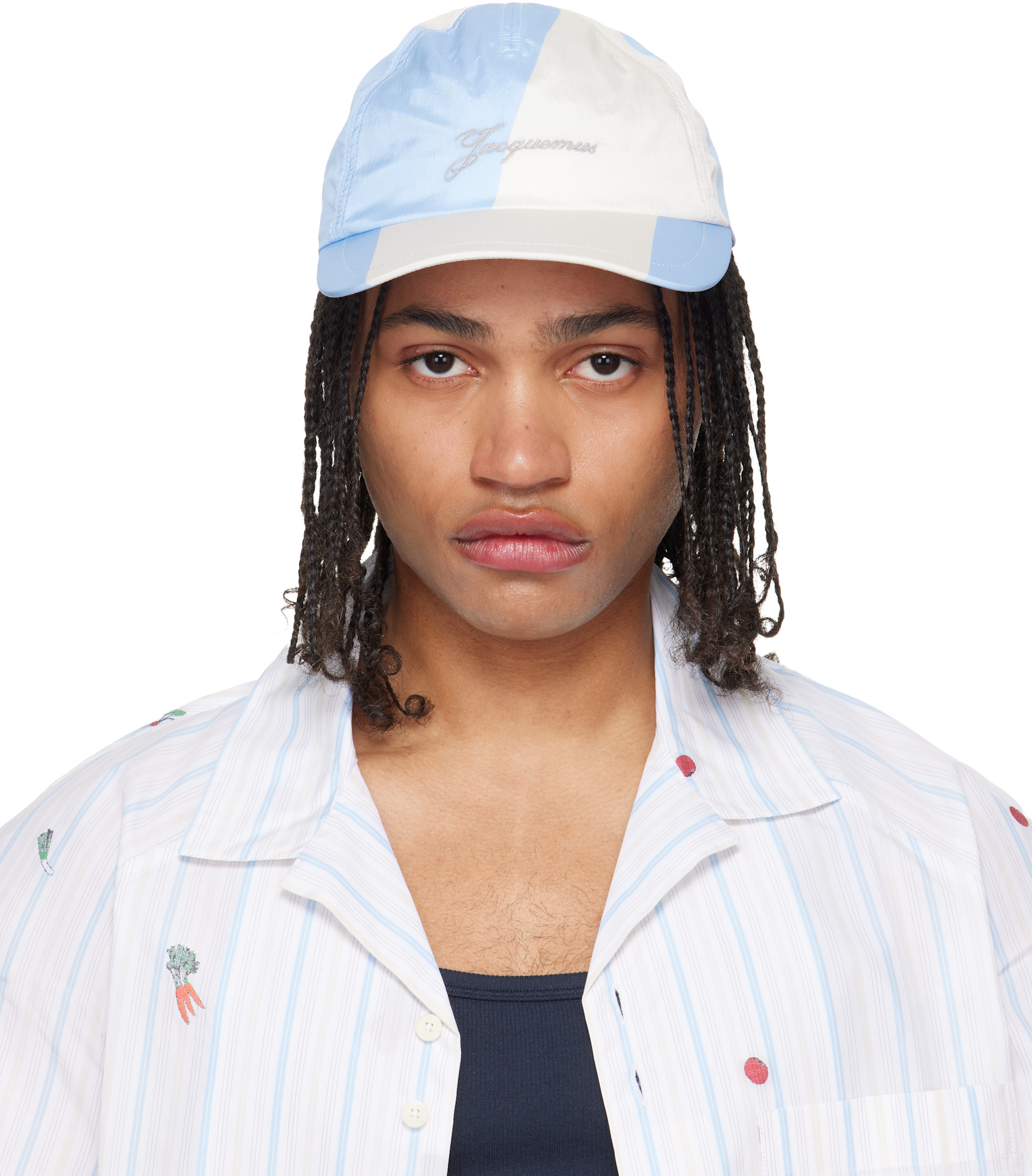 JACQUEMUS - 블루 & 오프 화이트 더 발루숑 볼캡