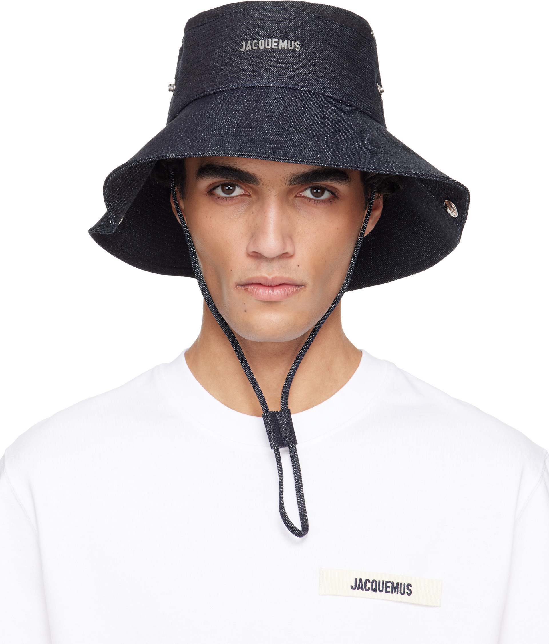 JACQUEMUS: ネイビー La Croisière 'The de-Nîmes' デニム バケット