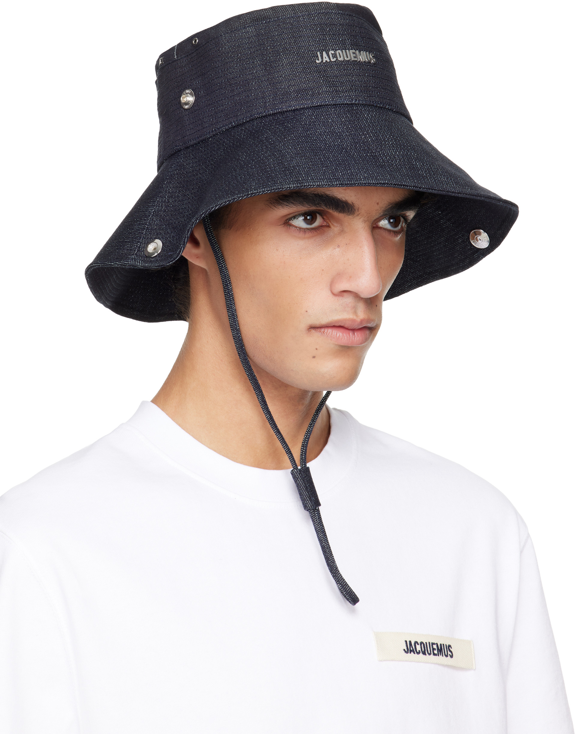 JACQUEMUS: ネイビー La Croisière 'The de-Nîmes' デニム バケット