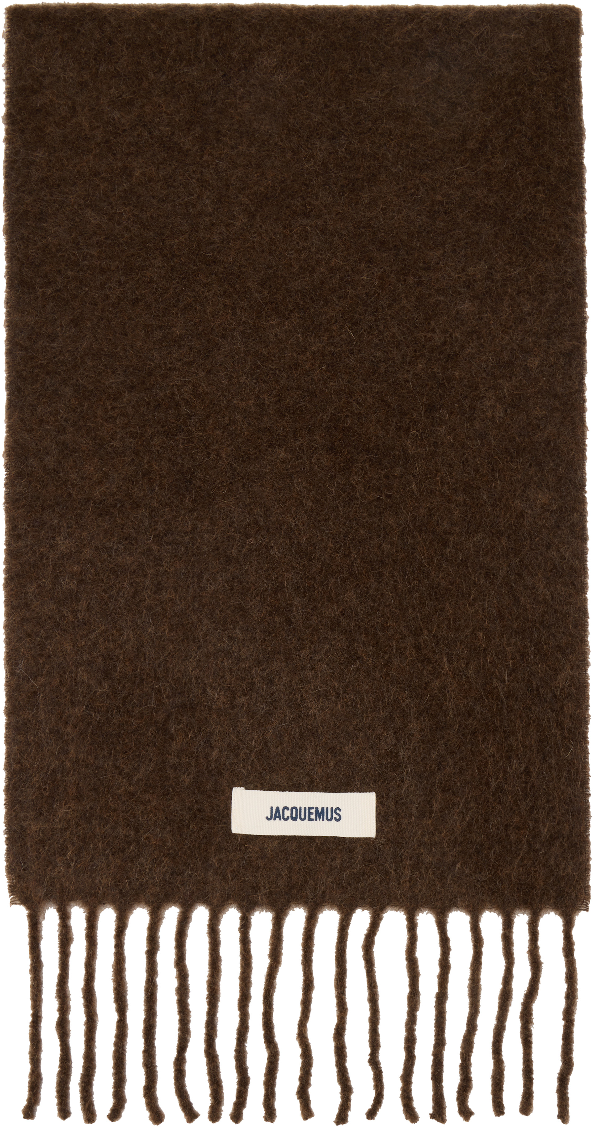 JACQUEMUS - Écharpe Carro brune - La casa