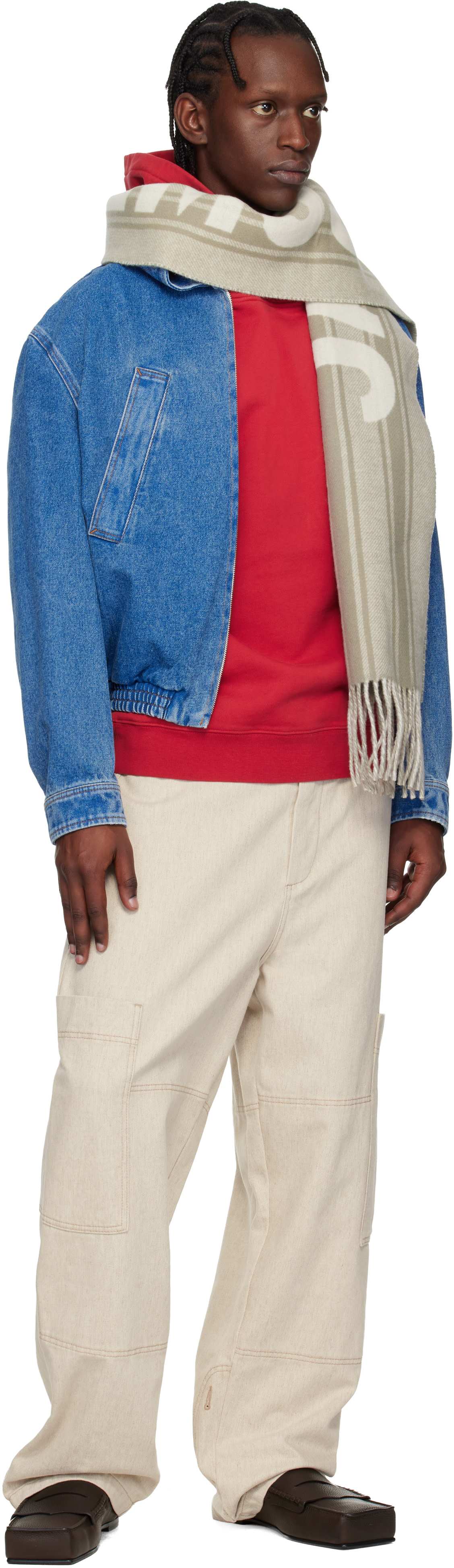 JACQUEMUS - Gray 'The Jacquemus' Scarf