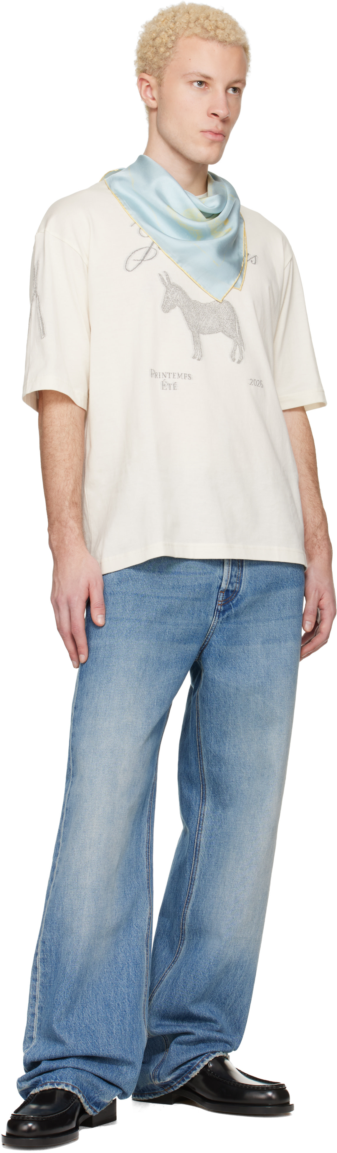JACQUEMUS - Foulard Paysan bleu
