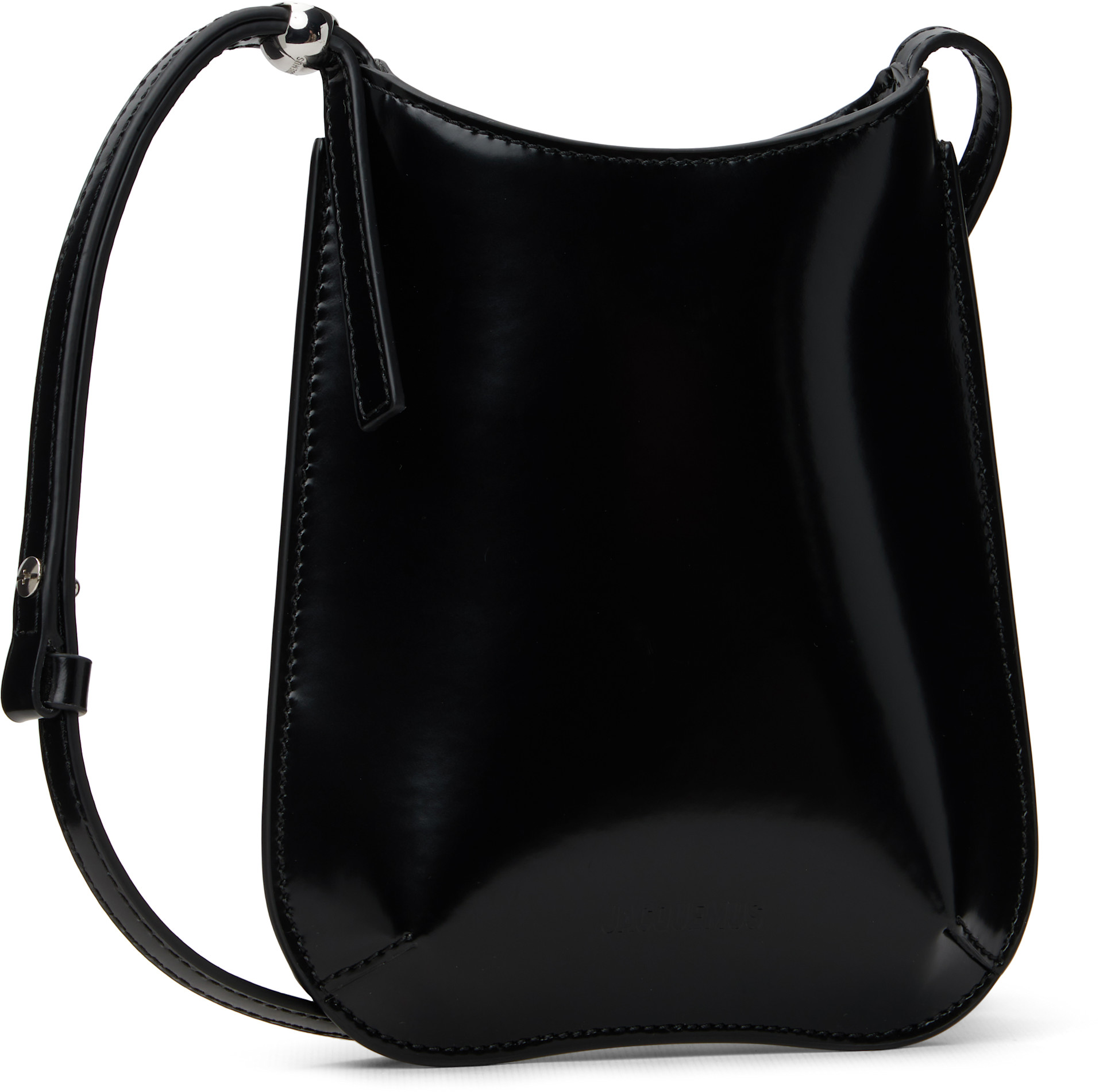 JACQUEMUS: Black 'The Bisou phone pouch' Bag | SSENSE