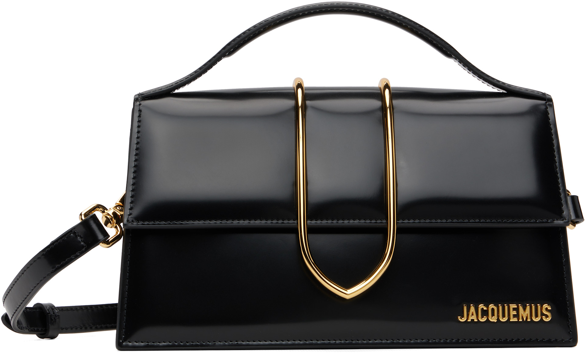 JACQUEMUS: Black La Croisière 'The large Bambino' Bag | SSENSE