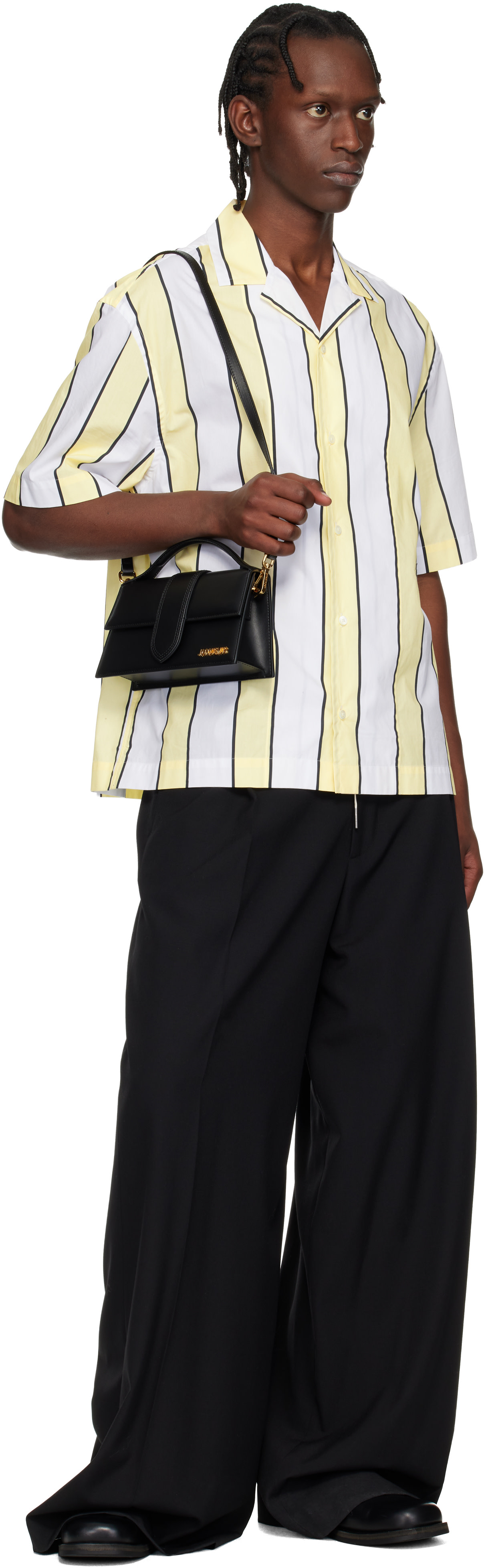JACQUEMUS: Black Les Classiques 'The large Bambino' Bag | SSENSE