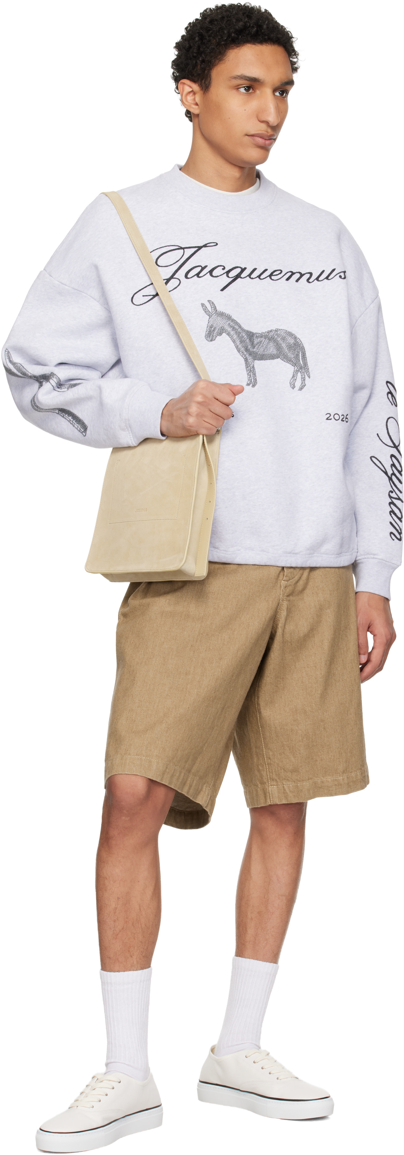 JACQUEMUS - Petit sac Tablier beige