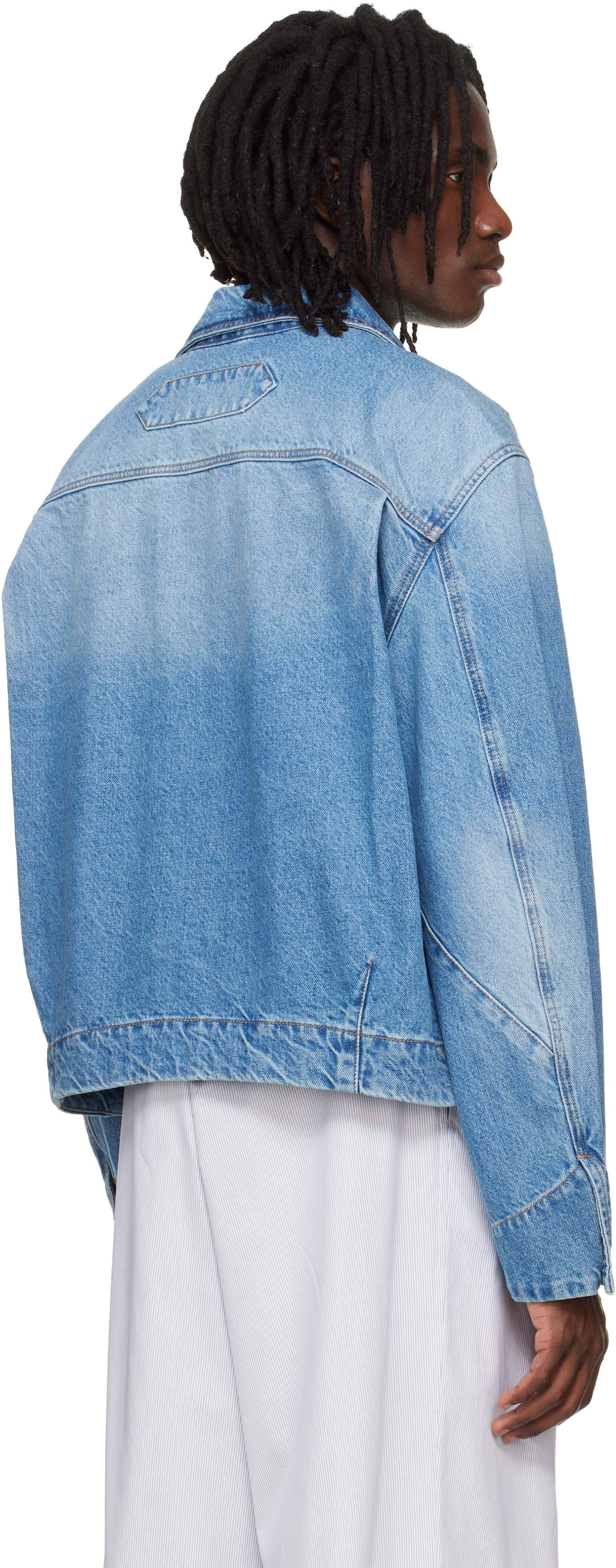 JACQUEMUS: ブルー 'The Mirada de-Nîmes' デニムジャケット | SSENSE 日本