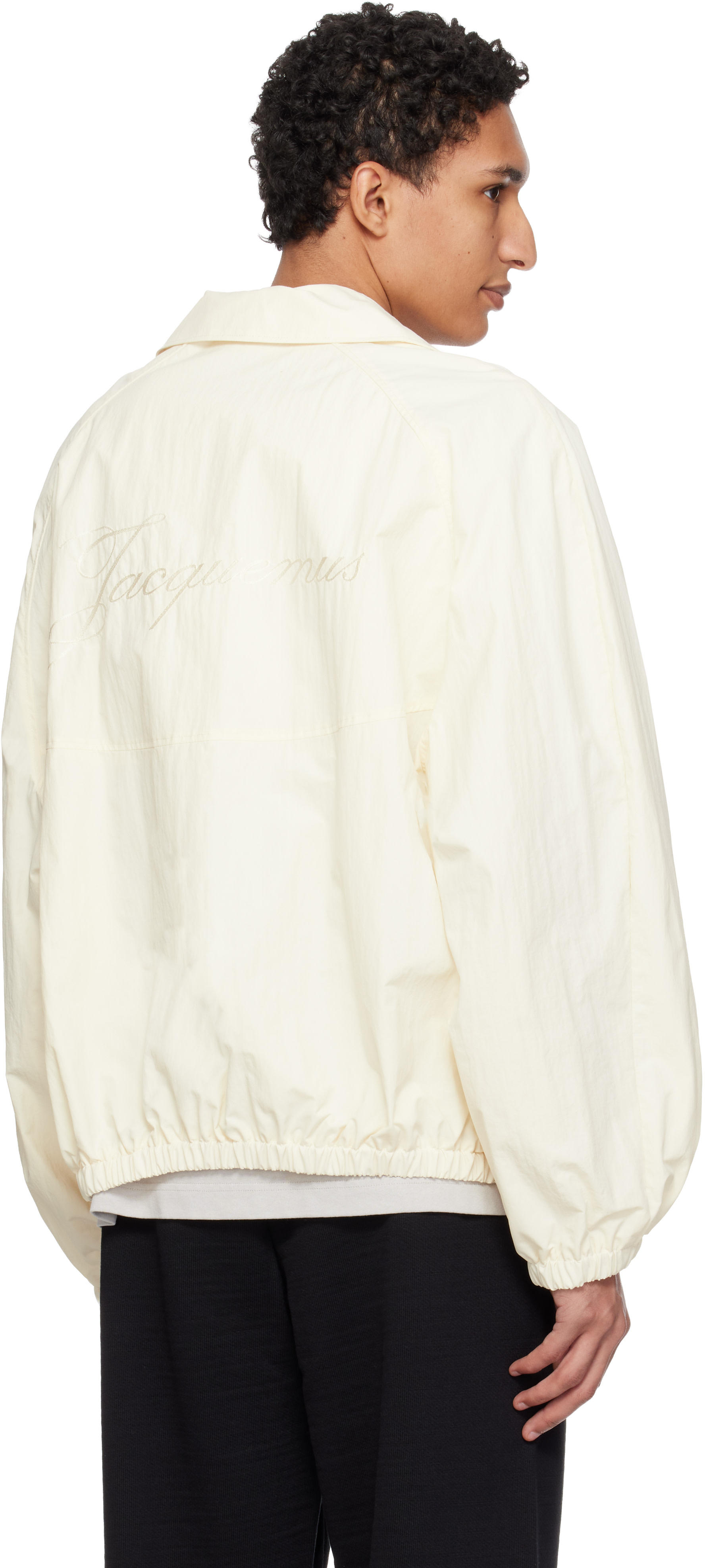 JACQUEMUS - Blouson coupe-vent blanc cassé