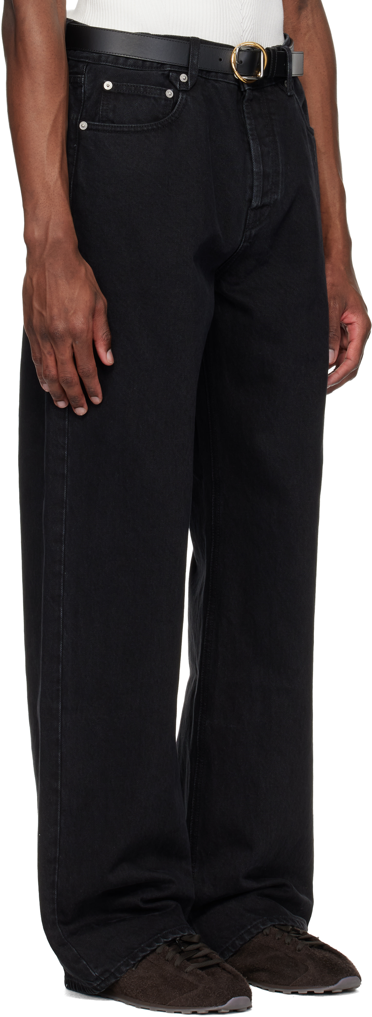JACQUEMUS - Black 'The straight de-Nîmes denim' Jeans