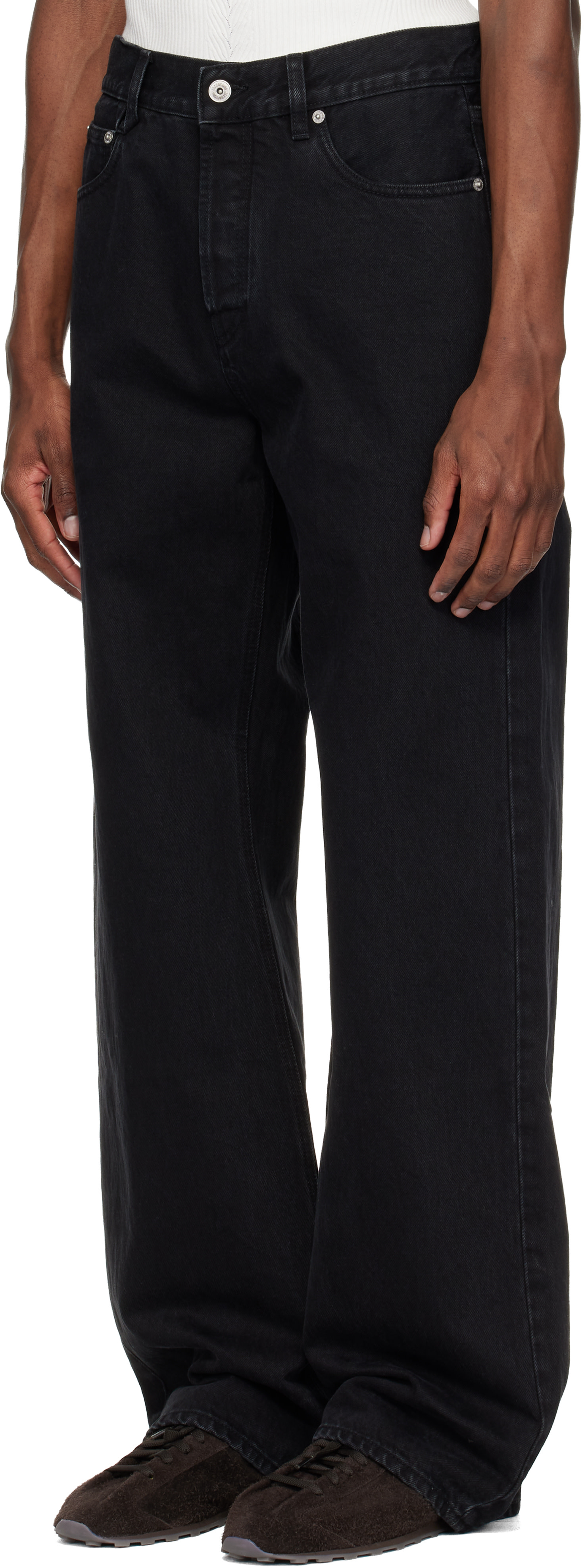 JACQUEMUS - Black 'The straight de-Nîmes denim' Jeans