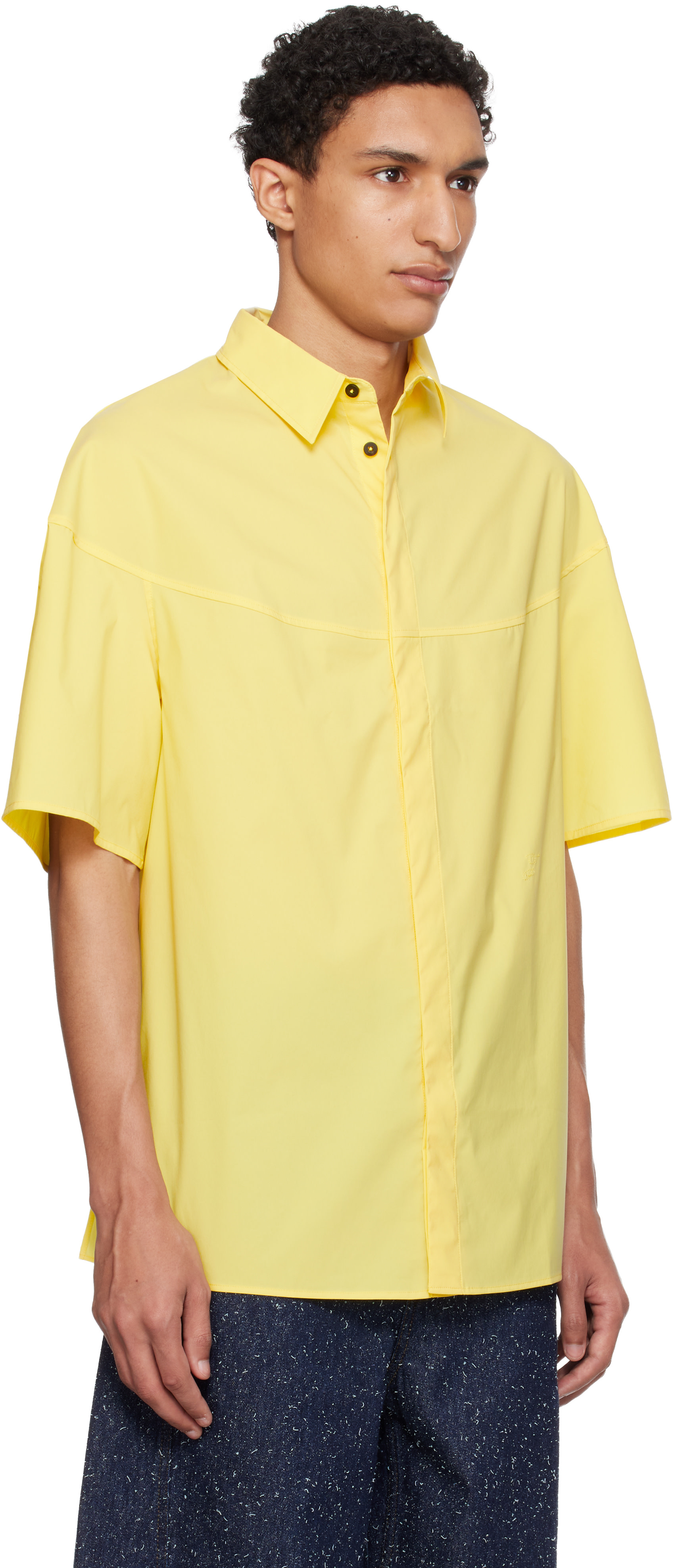 jacquemus dress shirt Jacquemus - The Atelier Short-sleeve Shirt - Yellow