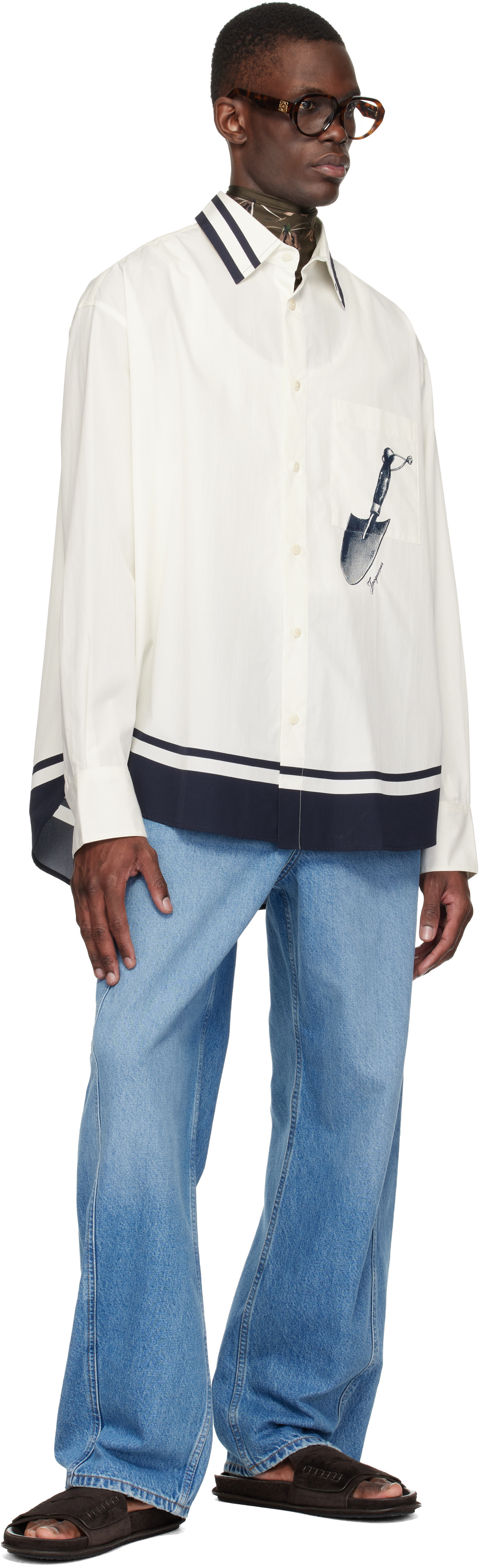 JACQUEMUS: オフホワイト 'The Camargue' シャツ | SSENSE 日本