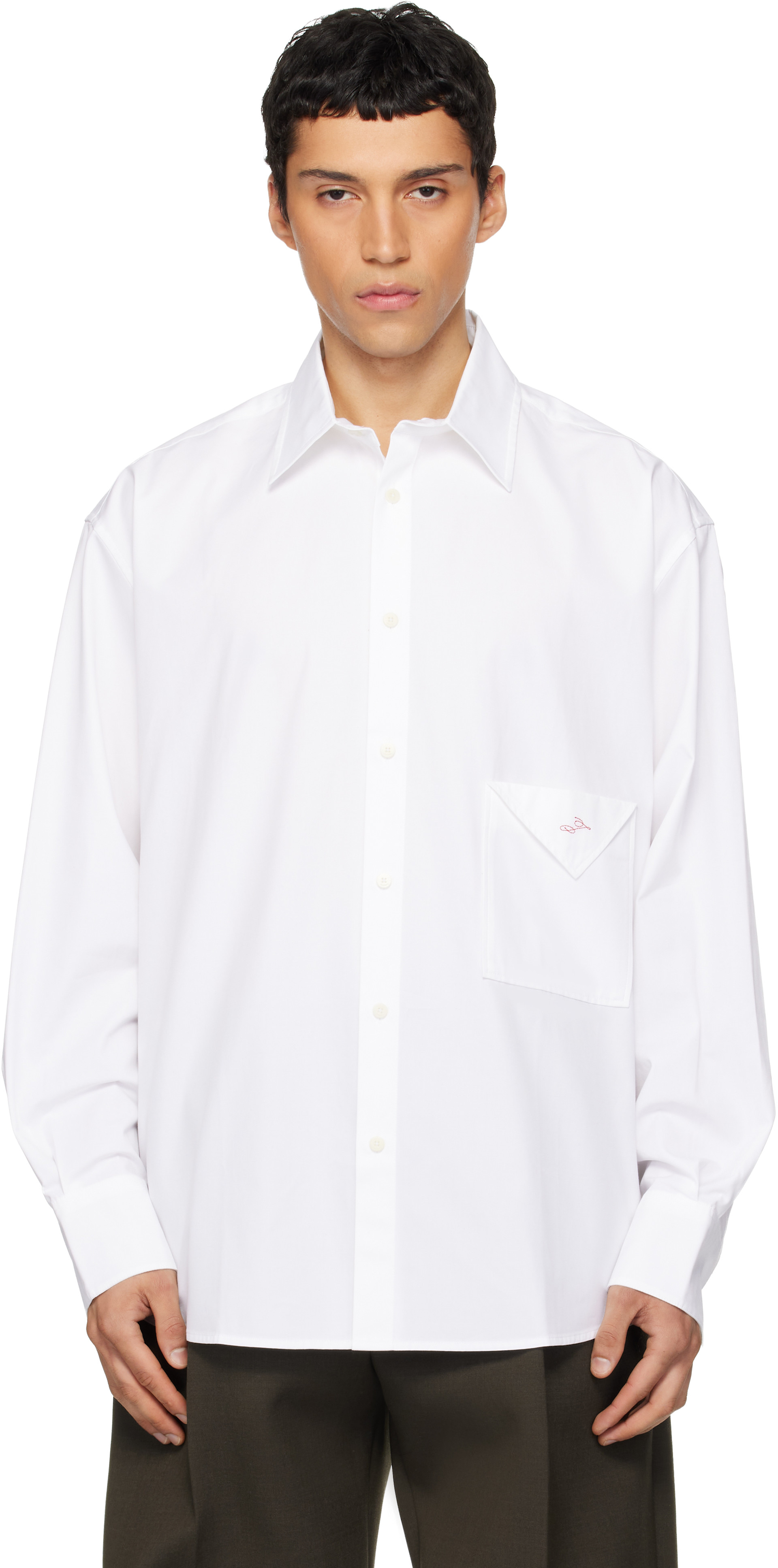JACQUEMUS: White 'The Nappe' Shirt | SSENSE