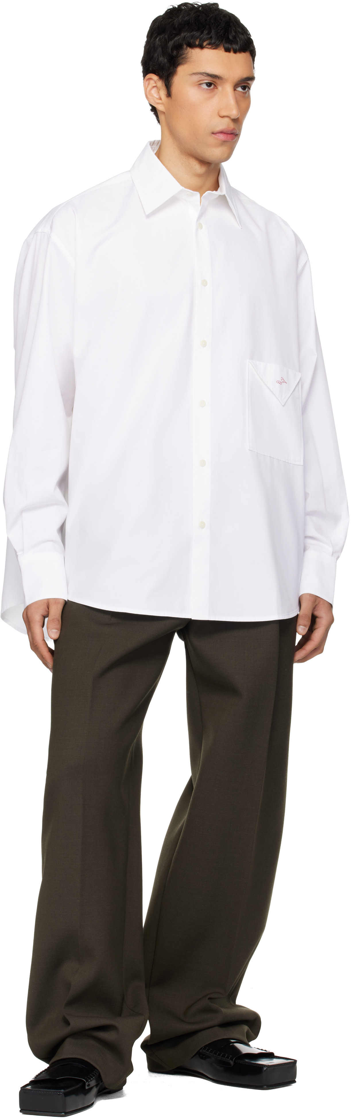 JACQUEMUS: White 'The Nappe' Shirt | SSENSE