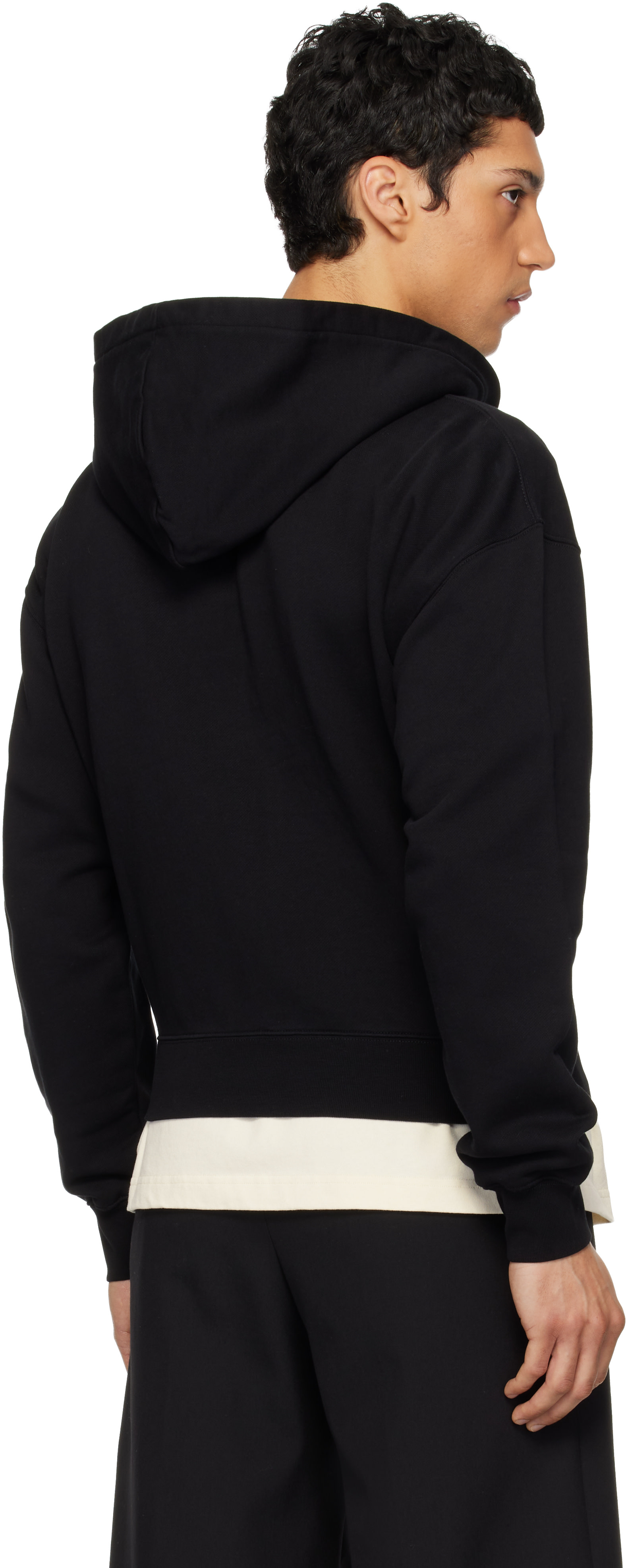 JACQUEMUS ブラック Gros Grain ジップパーカー Jacquemus The Gros Grain Hooded zip-up Sweatshirt | Black | FARFETCH