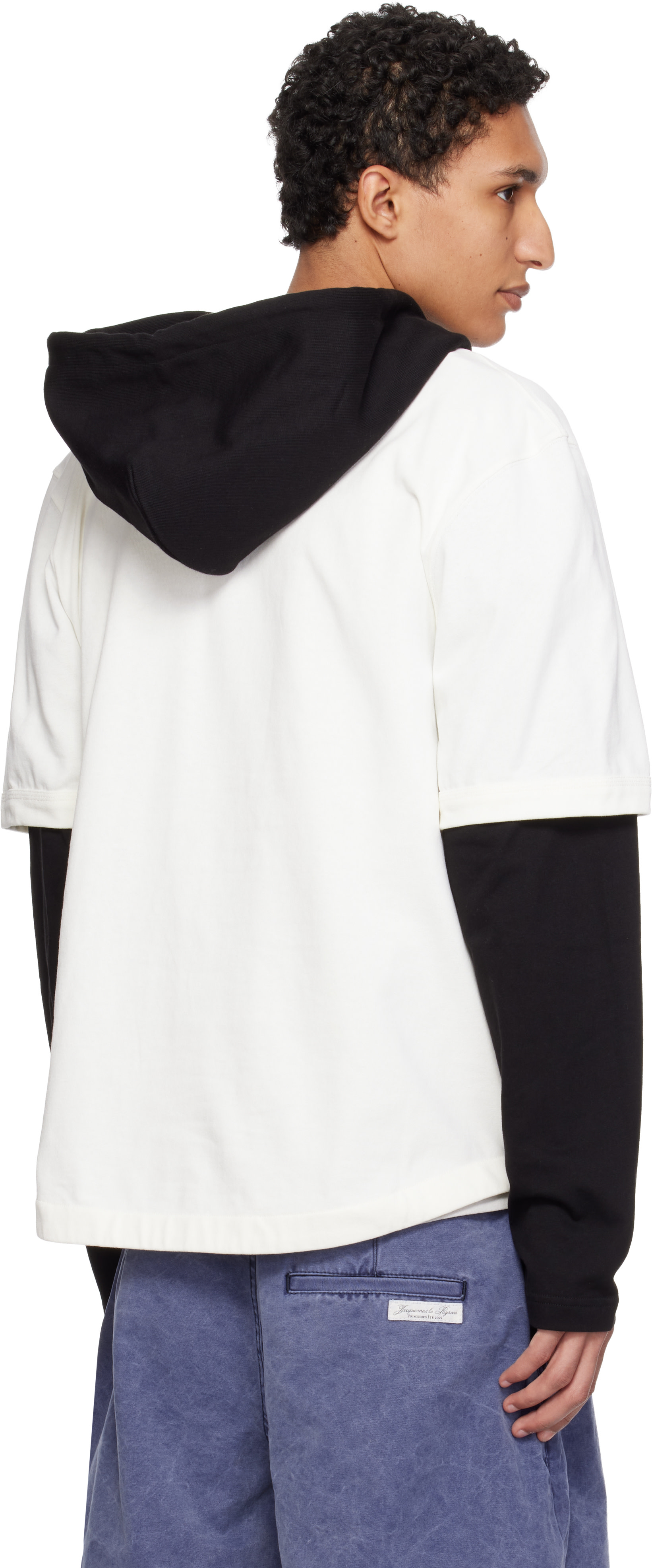 JACQUEMUS - Off-White & Black 'The Letro long-sleeve' Hoodie