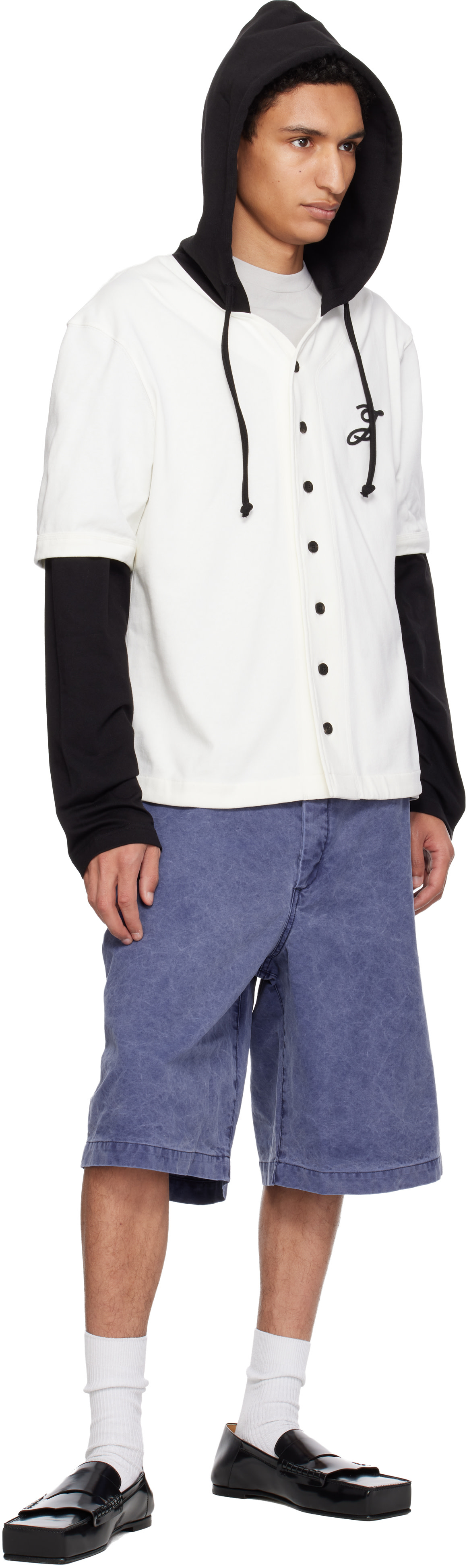 JACQUEMUS - Off-White & Black 'The Letro long-sleeve' Hoodie