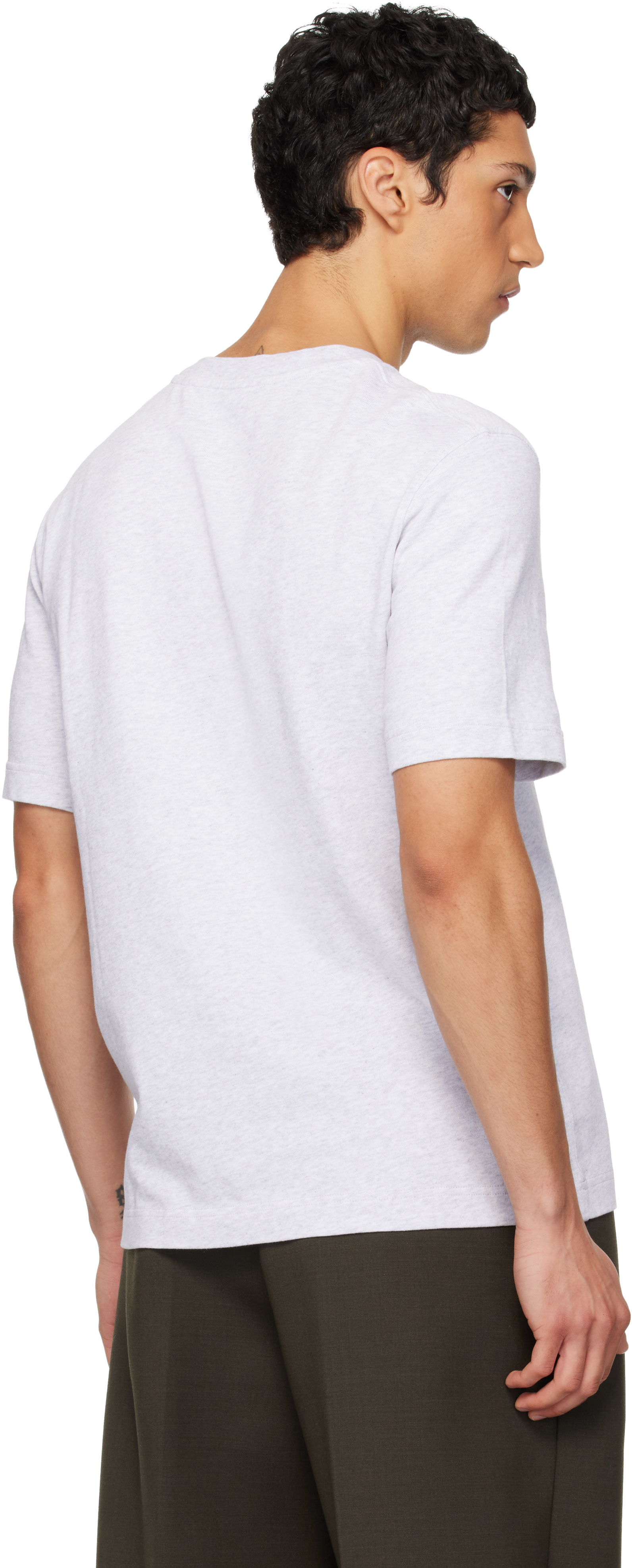 JACQUEMUS: グレー 'The Gros Grain' Tシャツ | SSENSE 日本