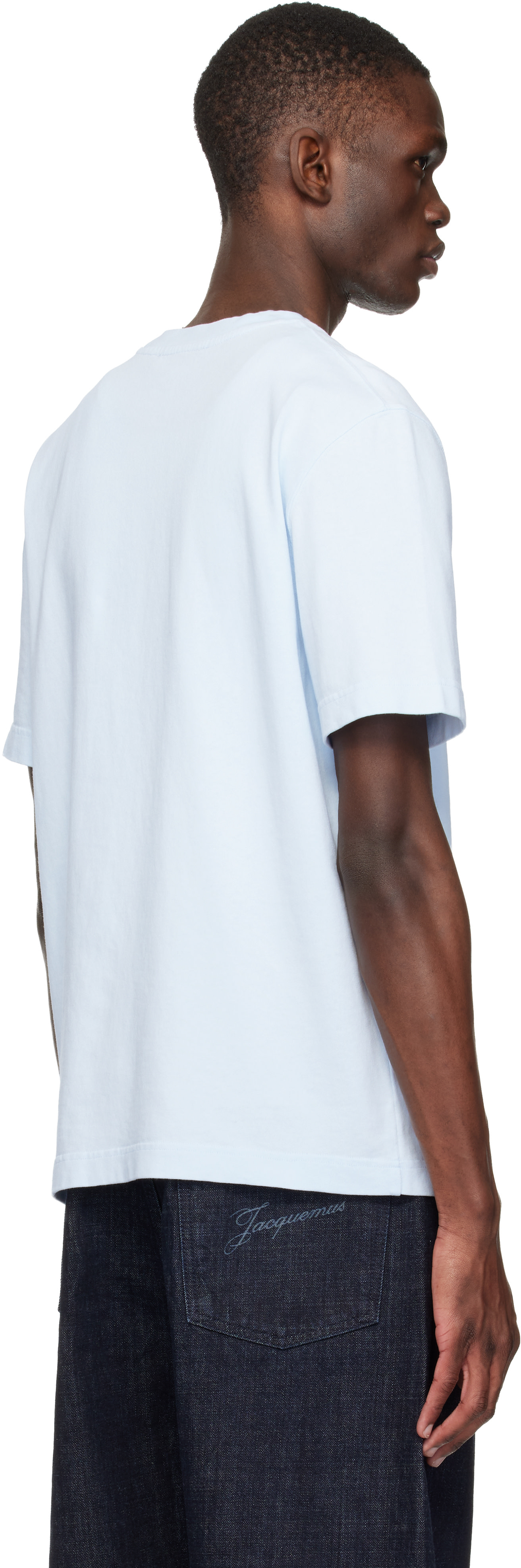 JACQUEMUS - Blue 'The Gros Grain' T-shirt