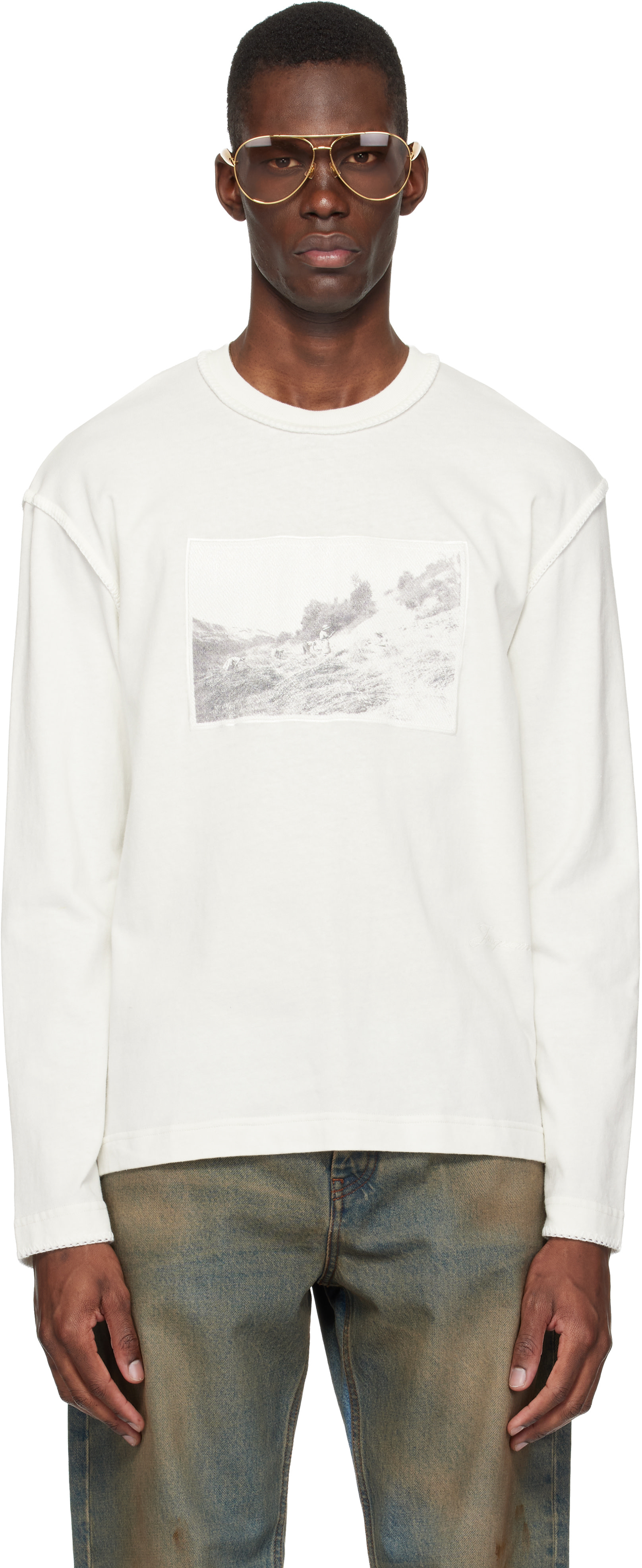 JACQUEMUS - Off-White 'The Paysan long-sleeve' T-shirt