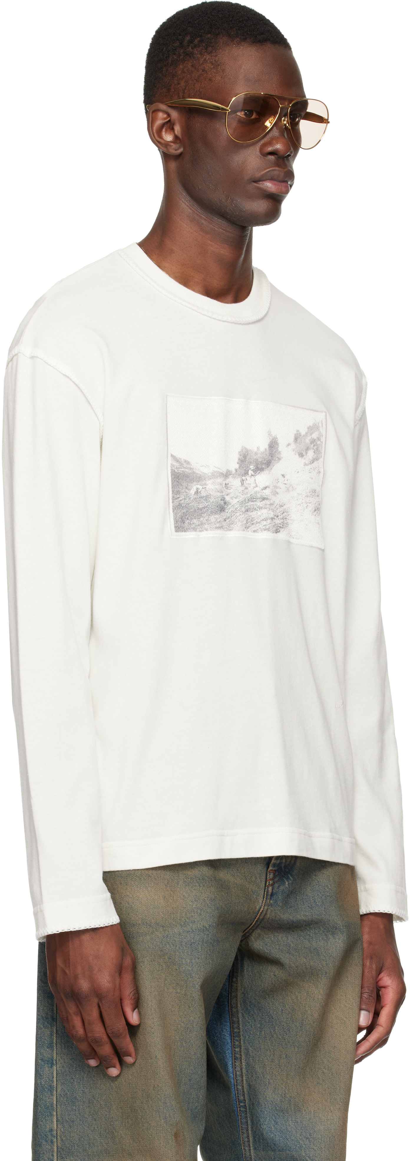 JACQUEMUS - Off-White 'The Paysan long-sleeve' T-shirt