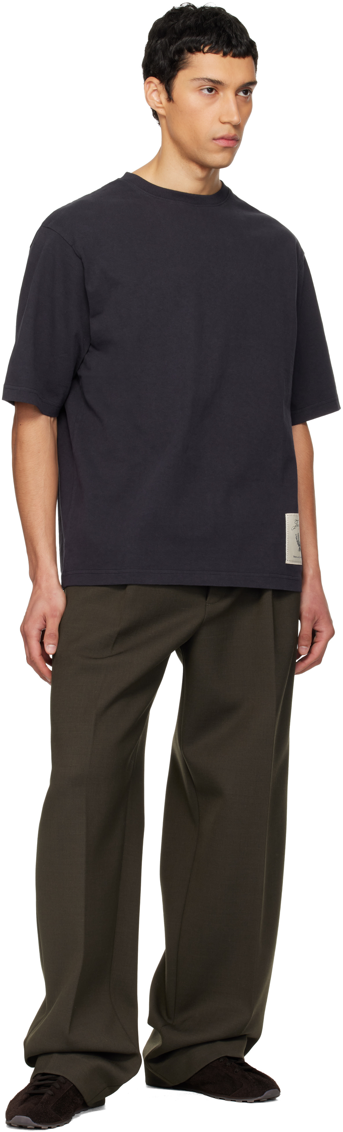 JACQUEMUS - Navy 'The Torneo short-sleeve' T-shirt