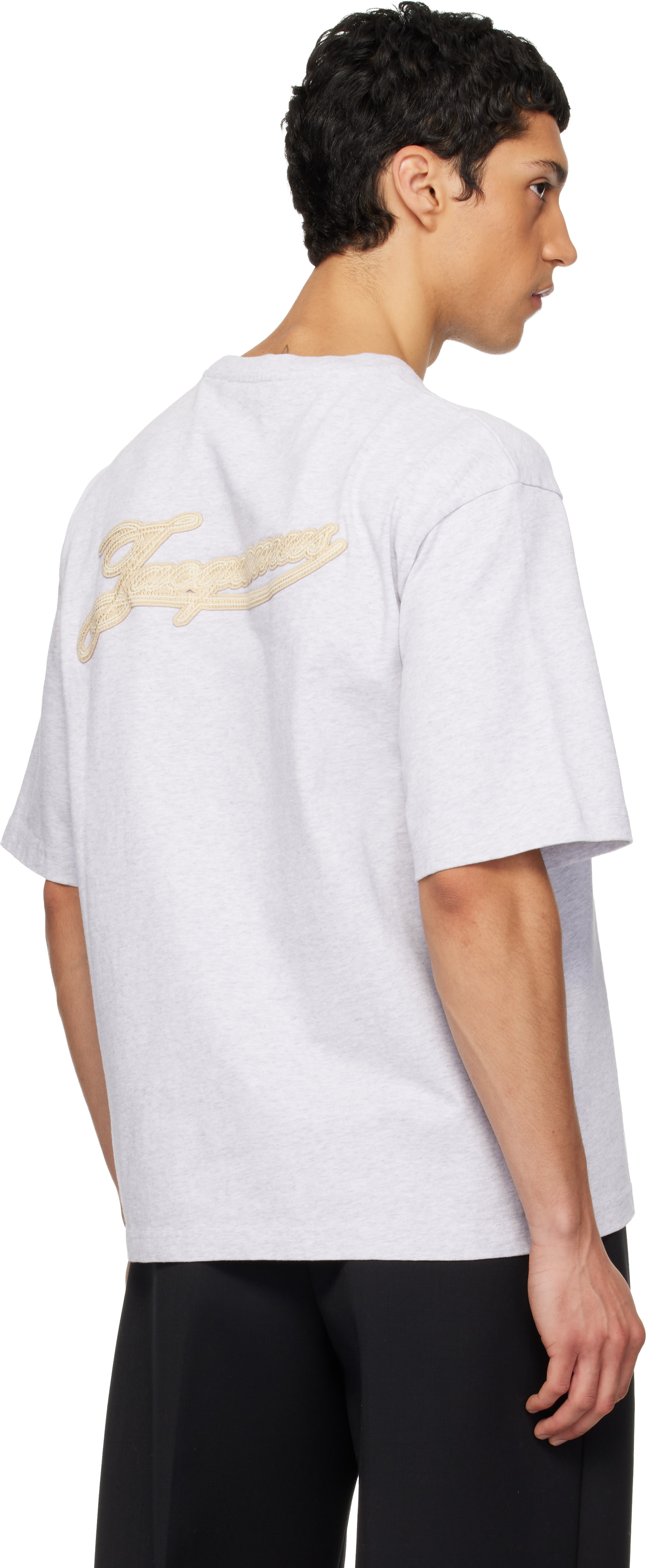 JACQUEMUS - Gray 'The Torneo short-sleeve' T-shirt