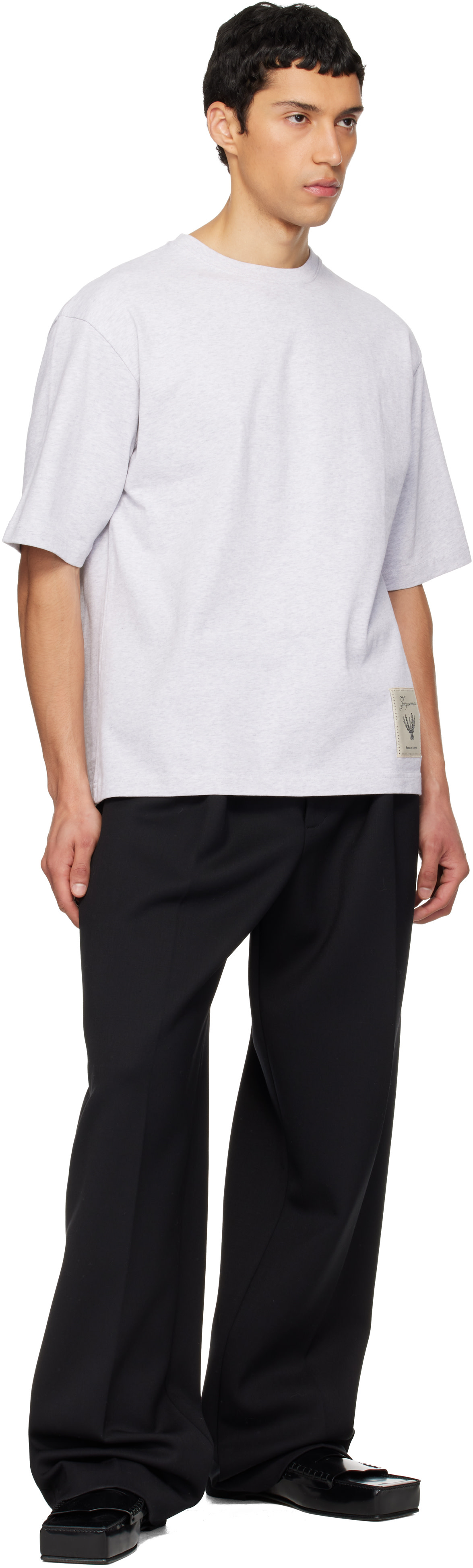 JACQUEMUS - Gray 'The Torneo short-sleeve' T-shirt
