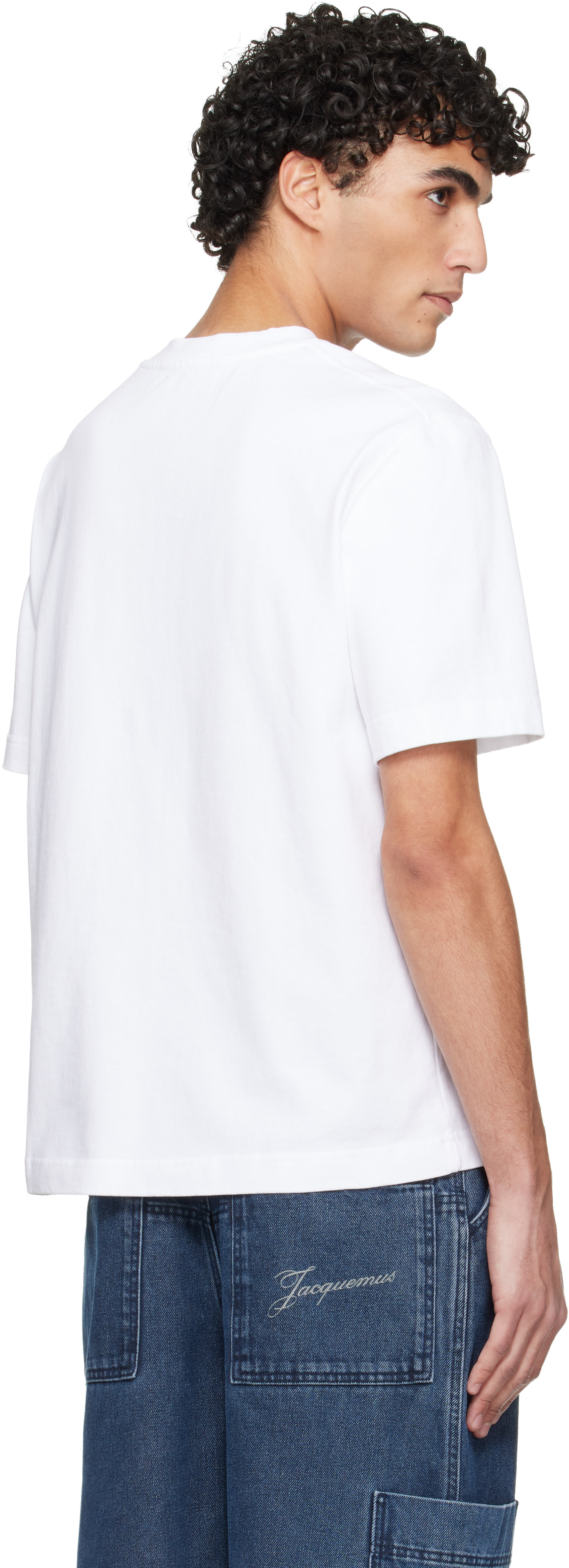 JACQUEMUS: White Les Classiques 'The Gros Grain' T-shirt | SSENSE