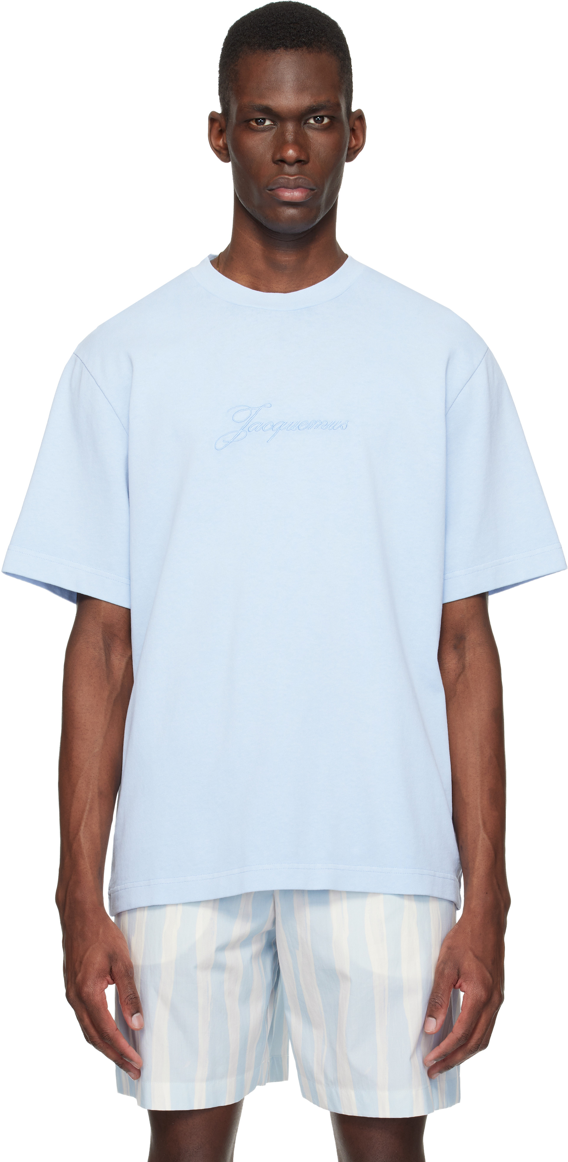 JACQUEMUS - Blue 'The Pigmento' T-shirt