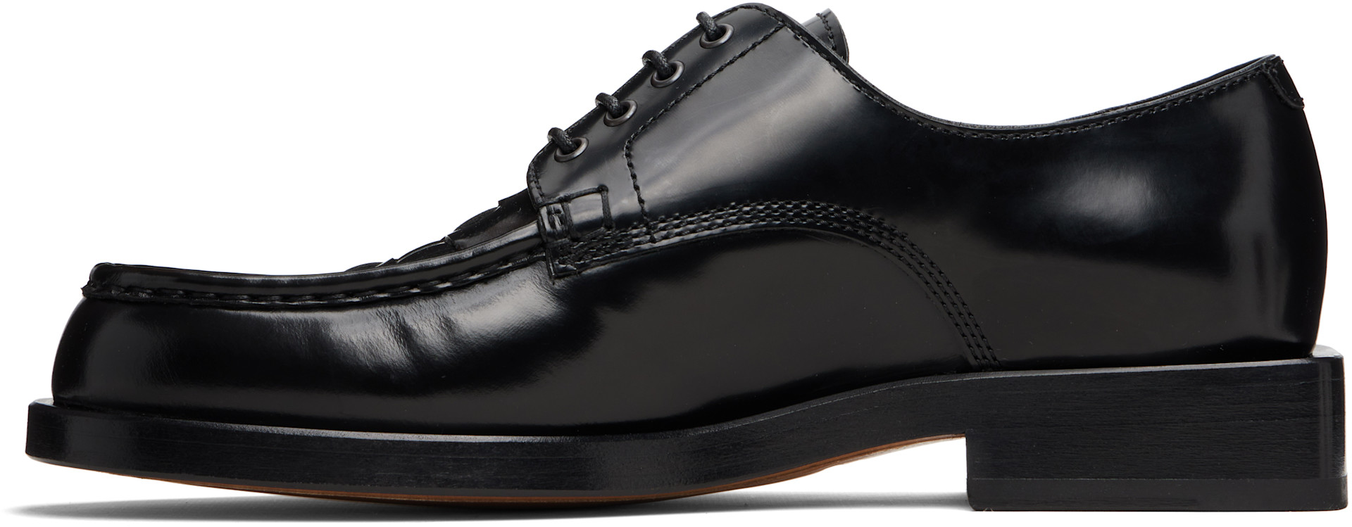 JACQUEMUS - Black La Croisière 'The Woven' Derbies