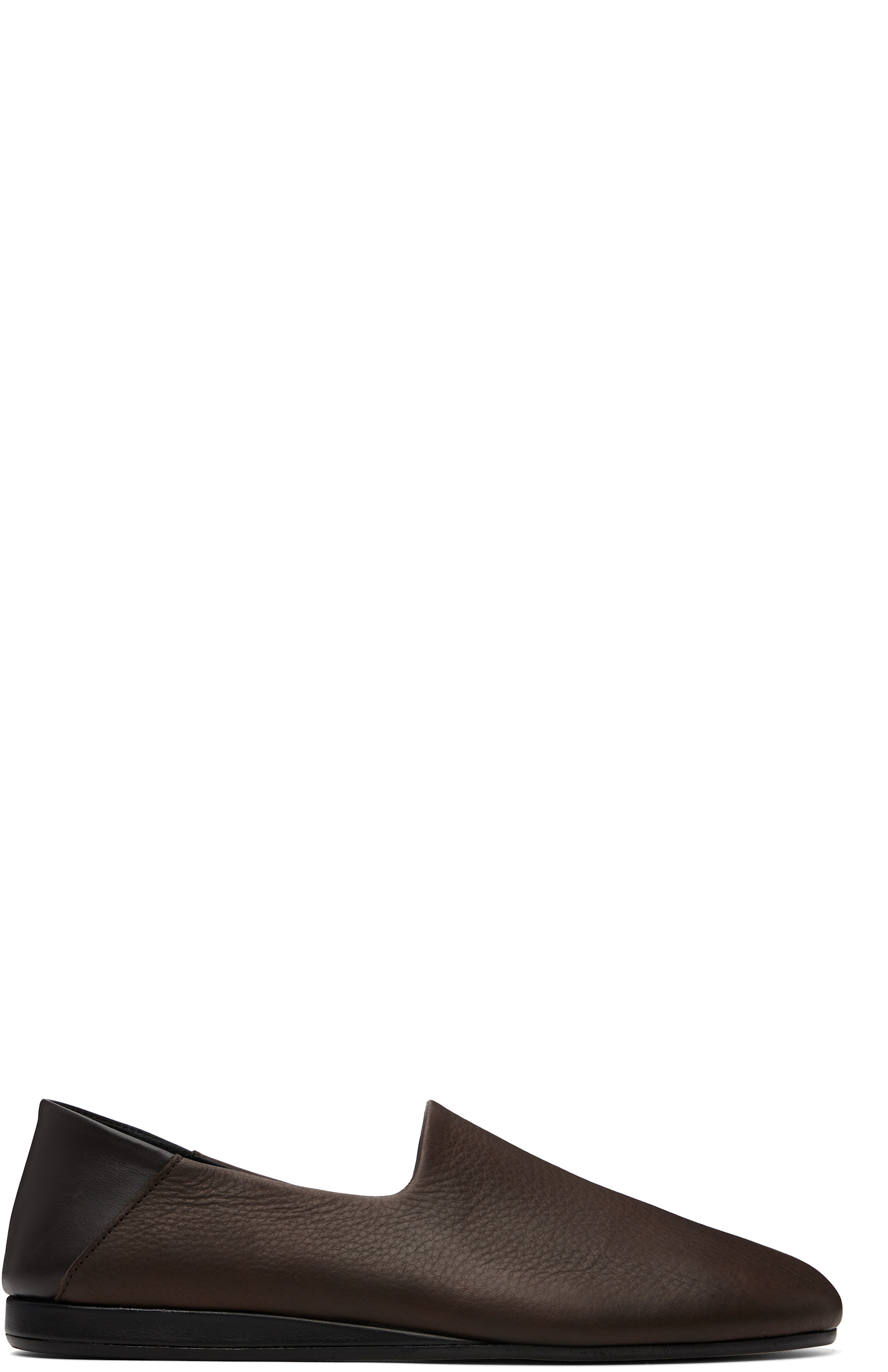 JACQUEMUS: Brown 'The Slippers' Loafers | SSENSE