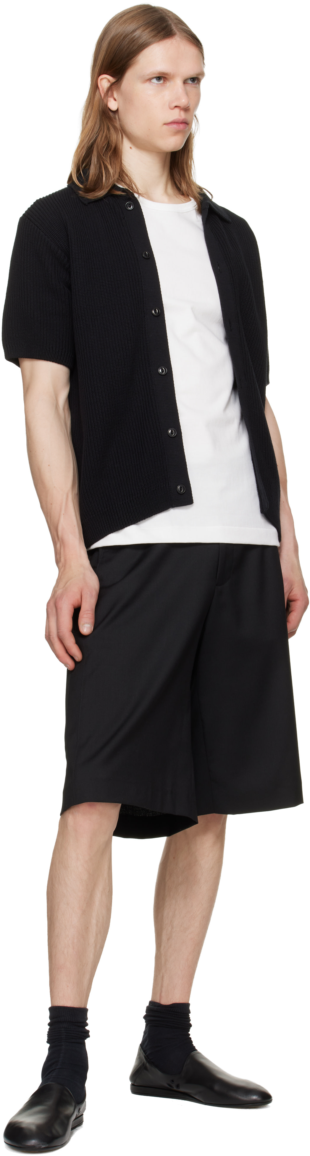 J*様 JACQUEMUS レザーボリュームローファー　黒　ジャックムス JACQUEMUS: Black 'The Slippers' Loafers | SSENSE
