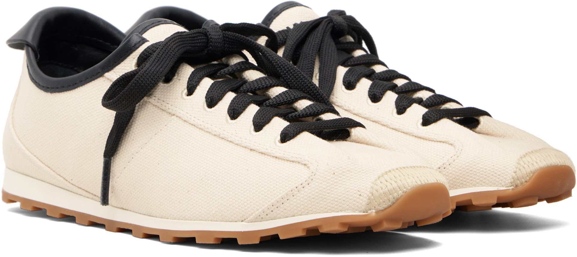 JACQUEMUS - Baskets de tennis beiges