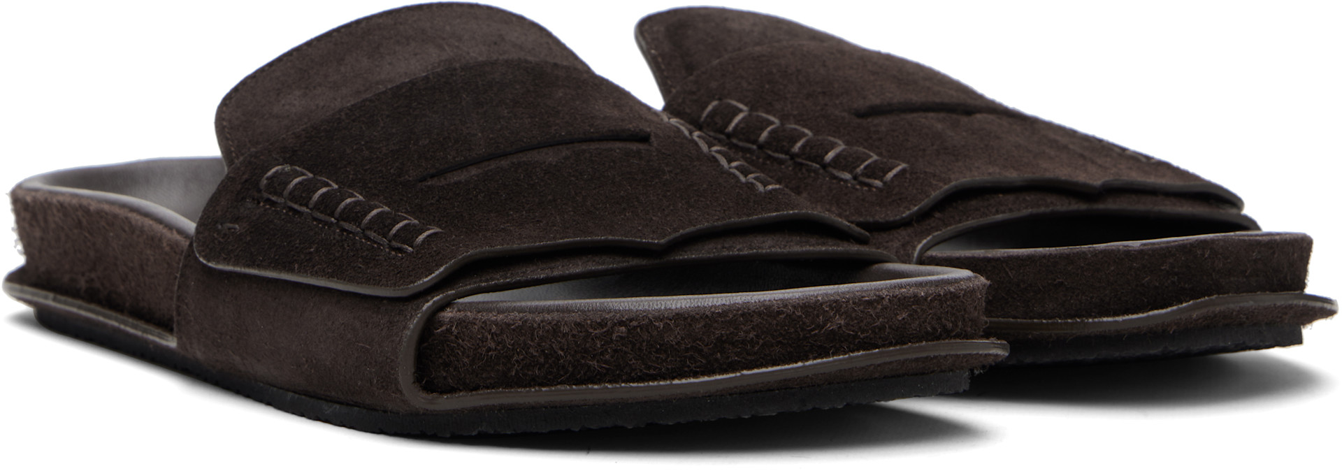 JACQUEMUS - Brown La Croisière Loafer Sandals