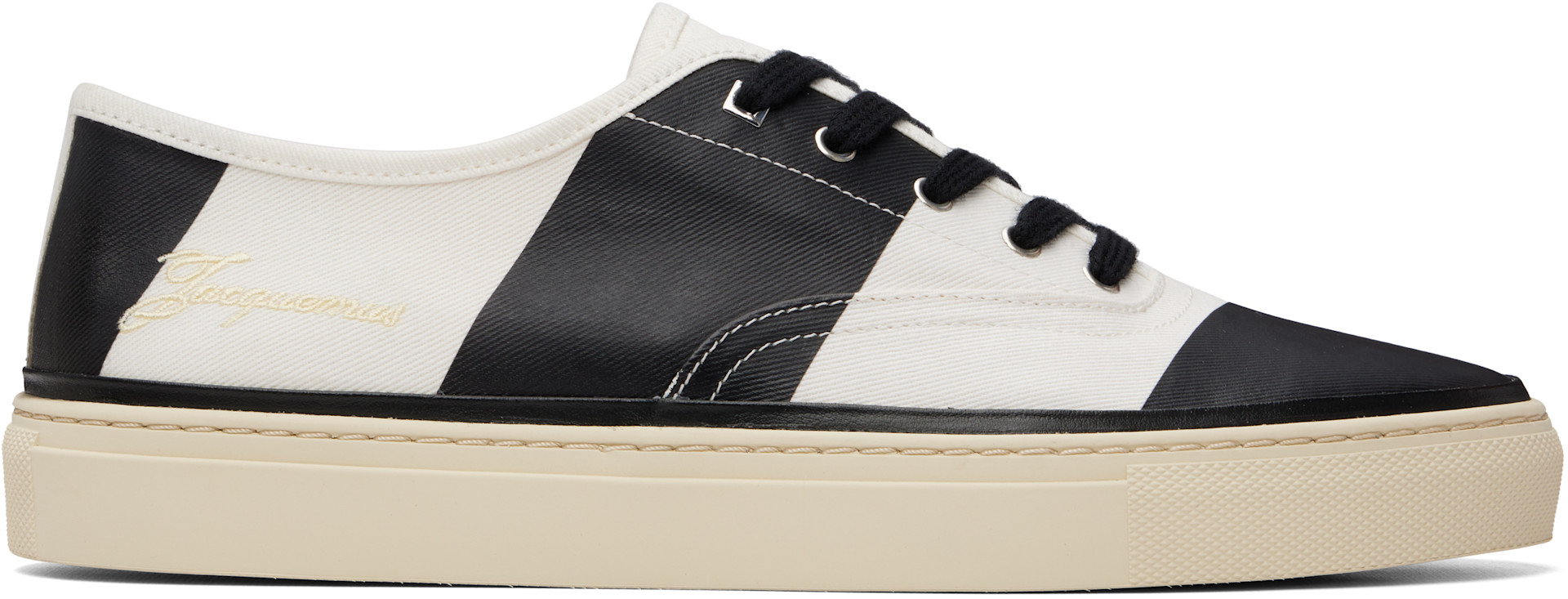 JACQUEMUS - White & Black 'The Féfé' Sneakers