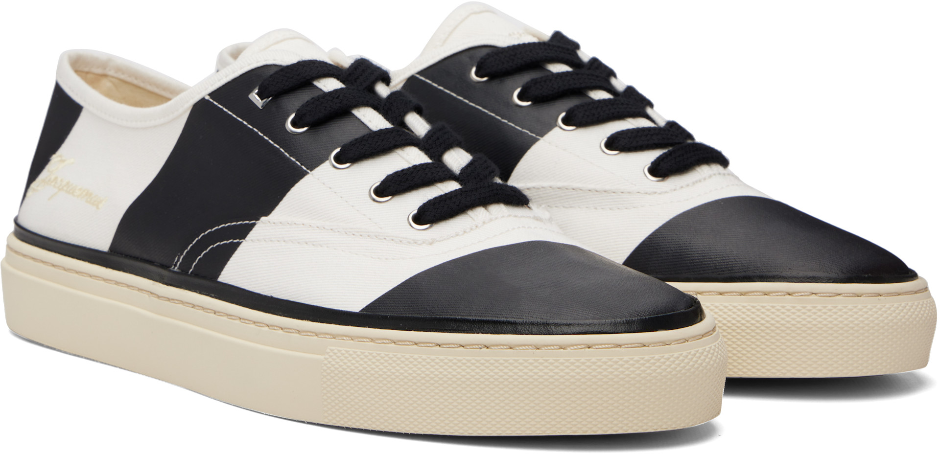 JACQUEMUS - White & Black 'The Féfé' Sneakers