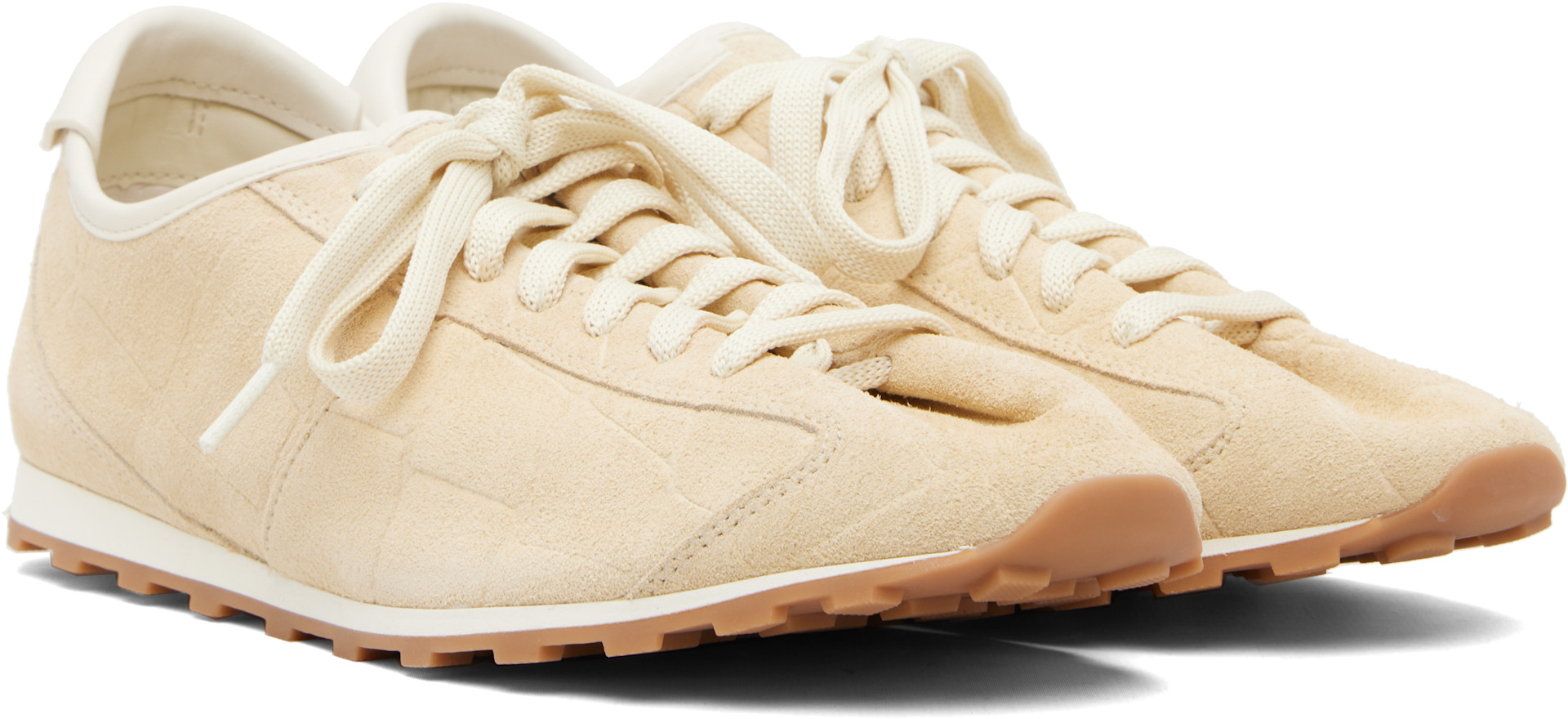 JACQUEMUS - Baskets de tennis beiges