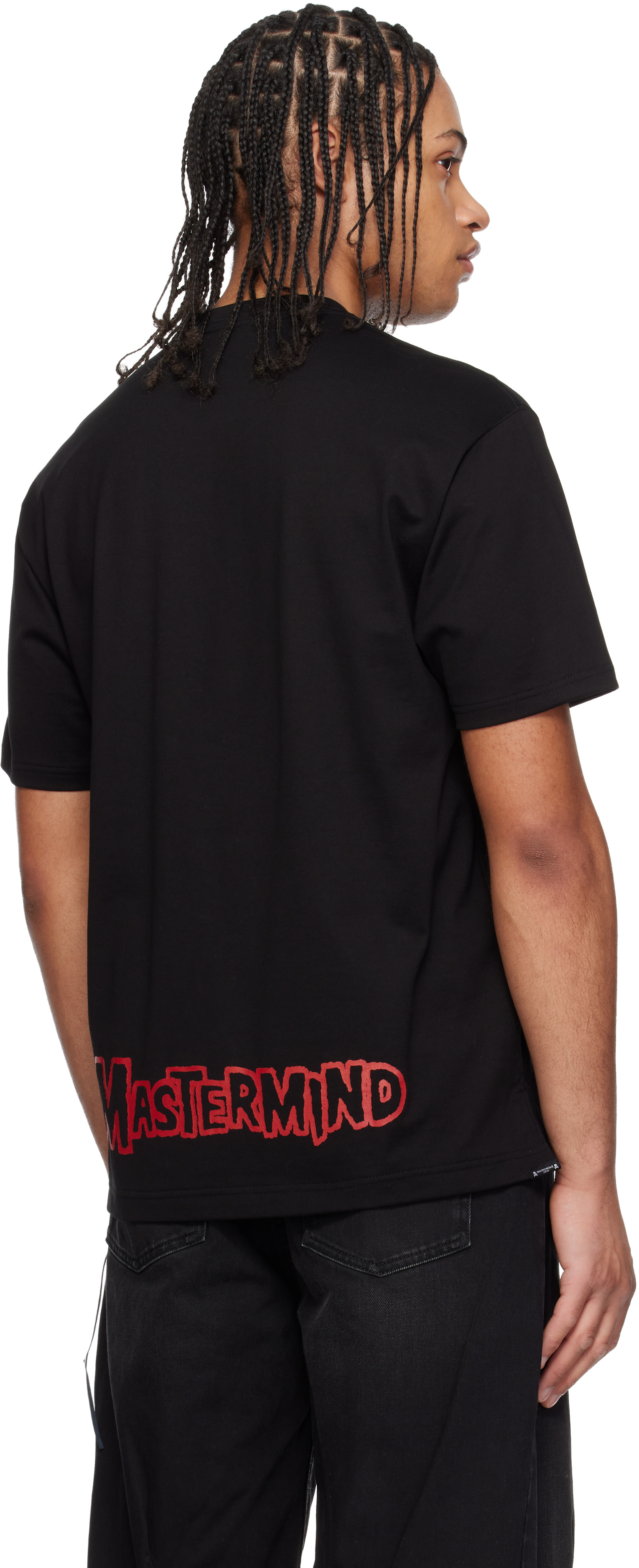 mastermind JAPAN: Black Cult Punk T-shirt | SSENSE